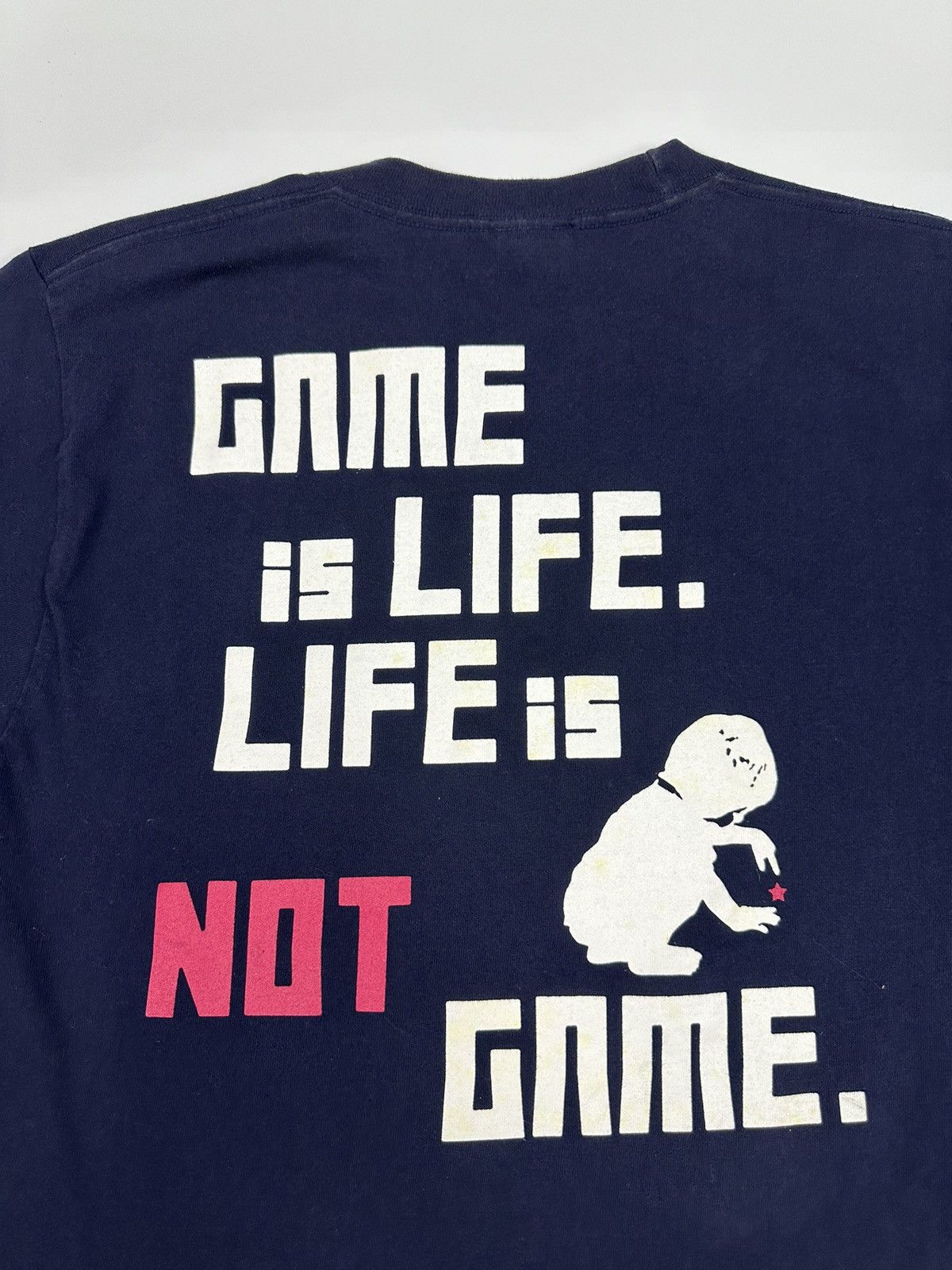 Beams Plus Beams Game Is Life.Life is Not Game Tshirt A630 Size US M / EU 48-50 / 2 - 4 Thumbnail