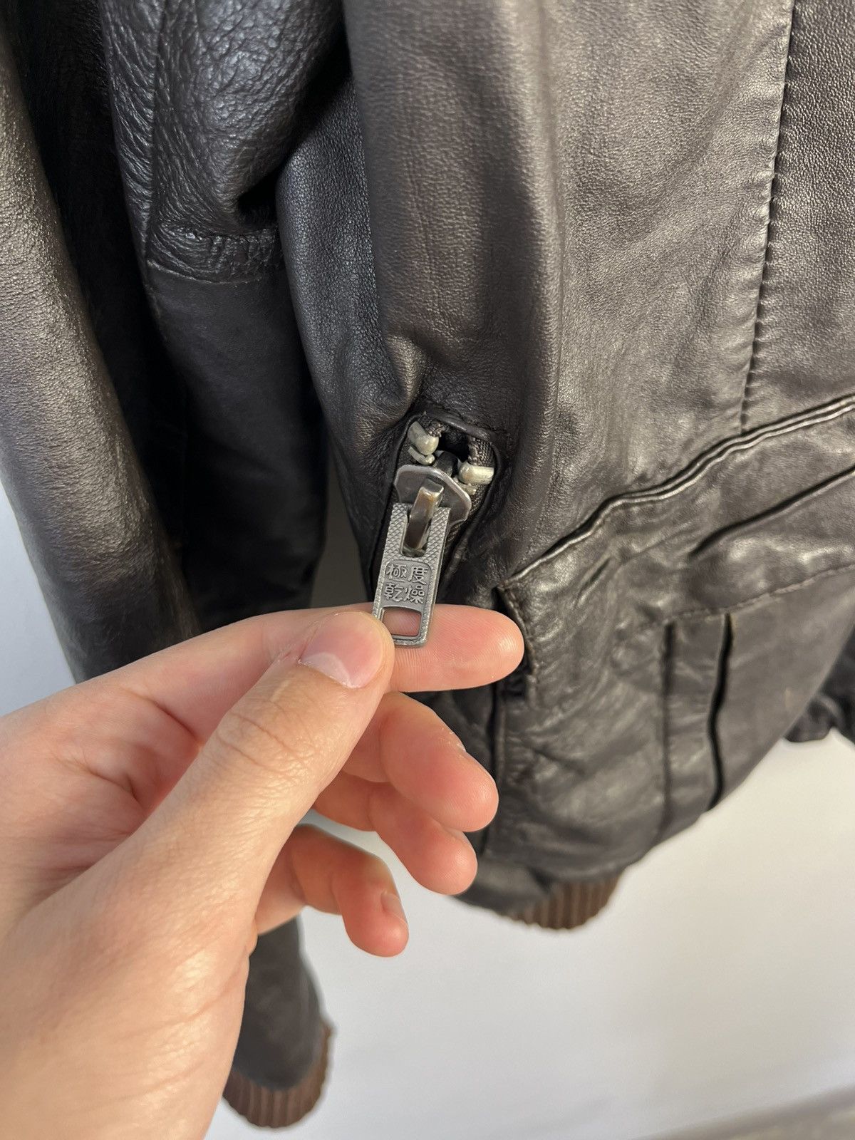 Superdry Luxury Y2K Learher Full Zip Jacket