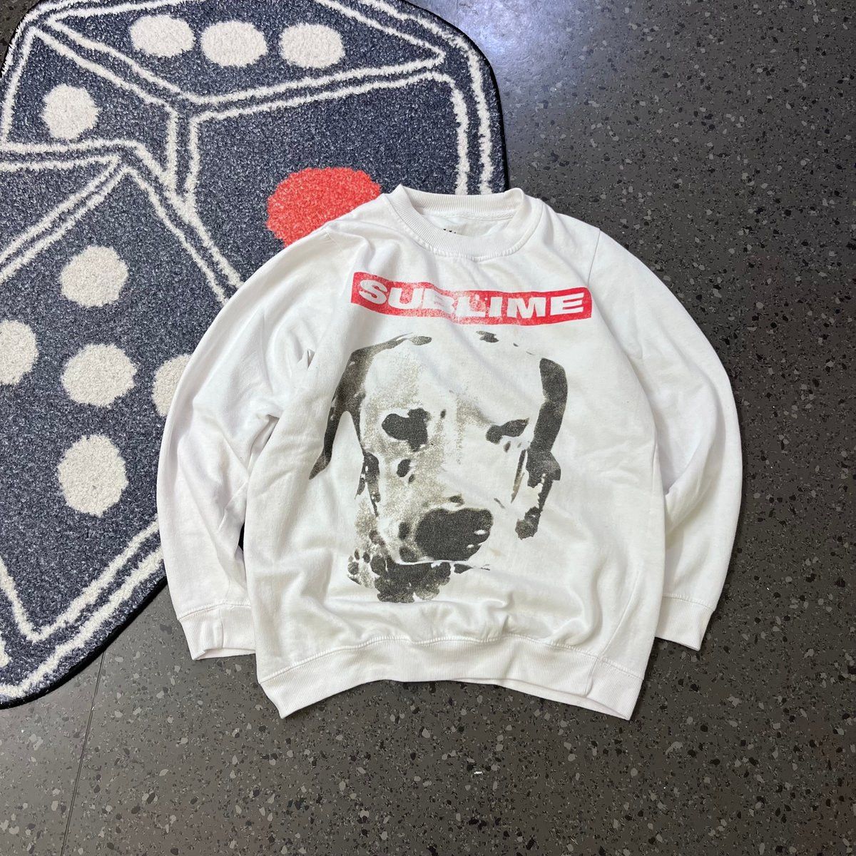 Sublime Sublime Dog Graphic Sweatshirt White 1X Size US XL / EU 56 / 4 - 3 Thumbnail