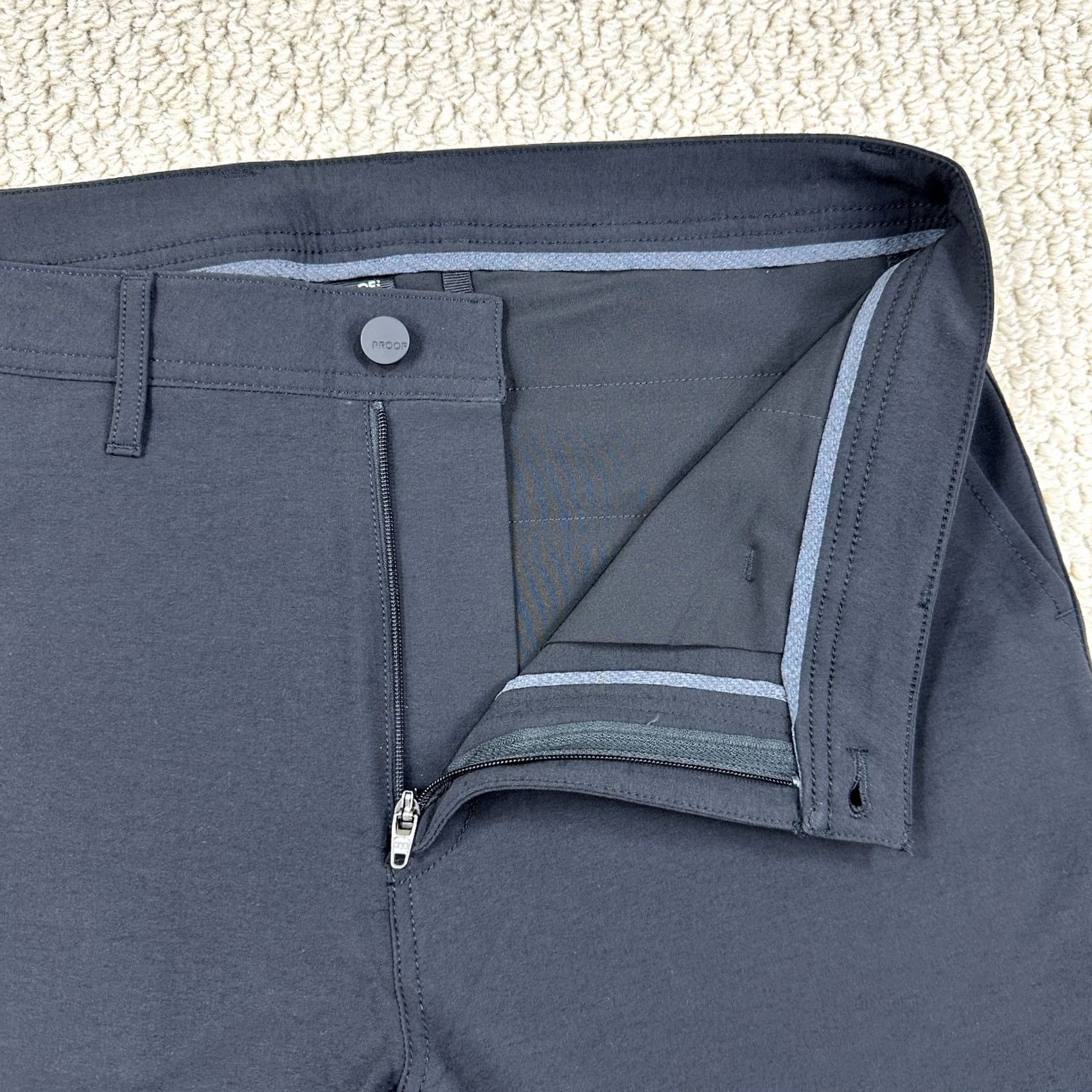 Vintage Proof Pants Black Merino Wool Straight Performance 33x30 Mens Huckberry Size US 33 - 3 Thumbnail