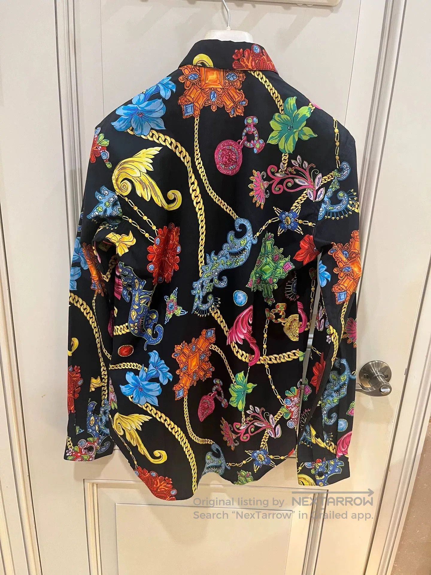 Versace Versace Classic Floral Chain Print Shirt. Size US M / EU 48-50 / 2 - 7 Thumbnail