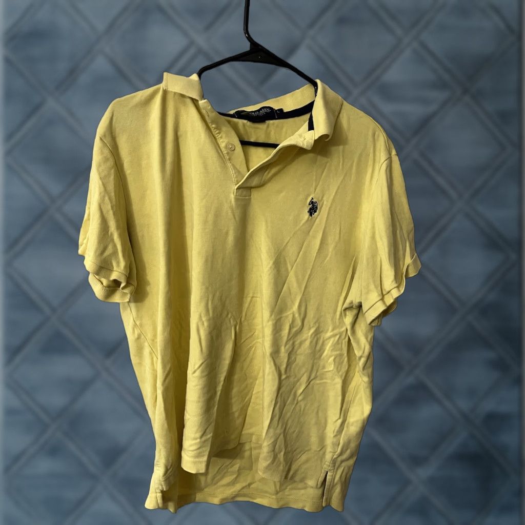 U.S. Polo Assn. U.S. Polo Assn. Luxury Feel Shirt Men's Large Yellow W/ Logo Size US L / EU 52-54 / 3 - 1 Thumbnail