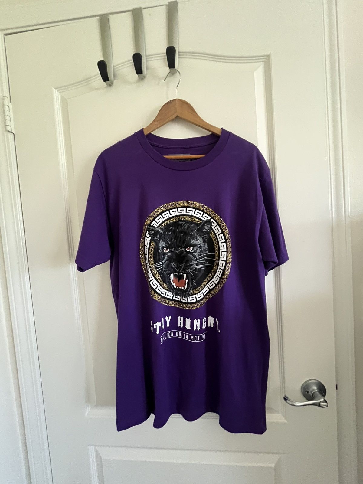 Other Million Dolla Motive Purple Graphic Tee Size US L / EU 52-54 / 3 - 1 Thumbnail