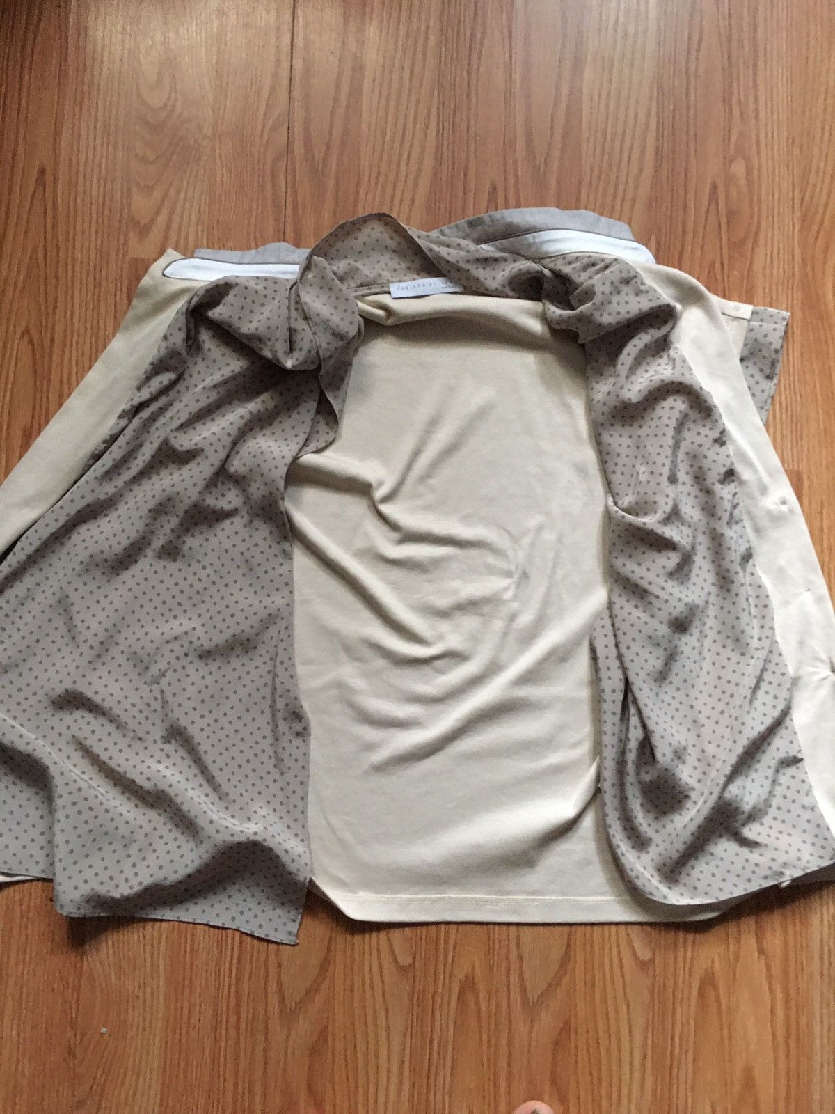 Fabiana Filippi Fabiana Filippi Cotton Silk Designer Blouse Size L EU40 Size L / US 10 / IT 46 - 10 Thumbnail