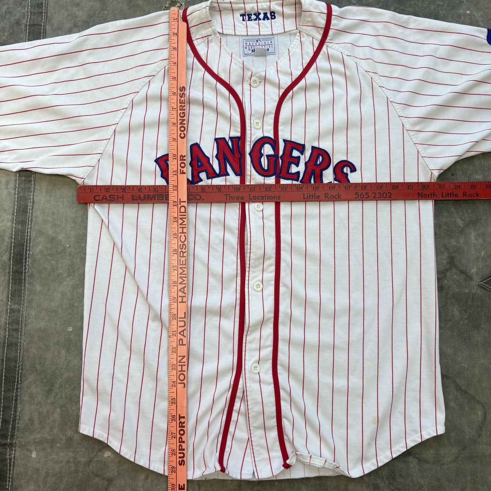Starter Vintage 90s Starter Texas Rangers Pinstripe Baseball Jersey Size US L / EU 52-54 / 3 - 4 Thumbnail