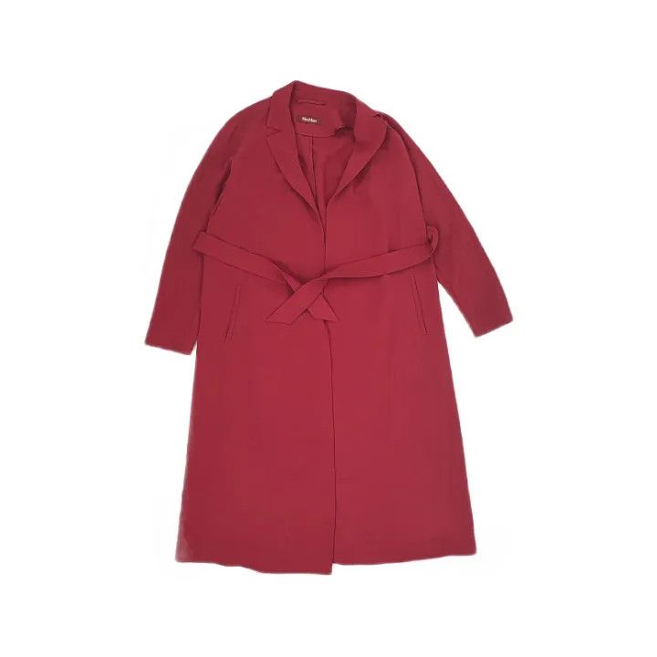 Max Mara Maxmara Casual Red Long Coat 0079 Size M / US 6-8 / IT 42-44 - 1 Thumbnail