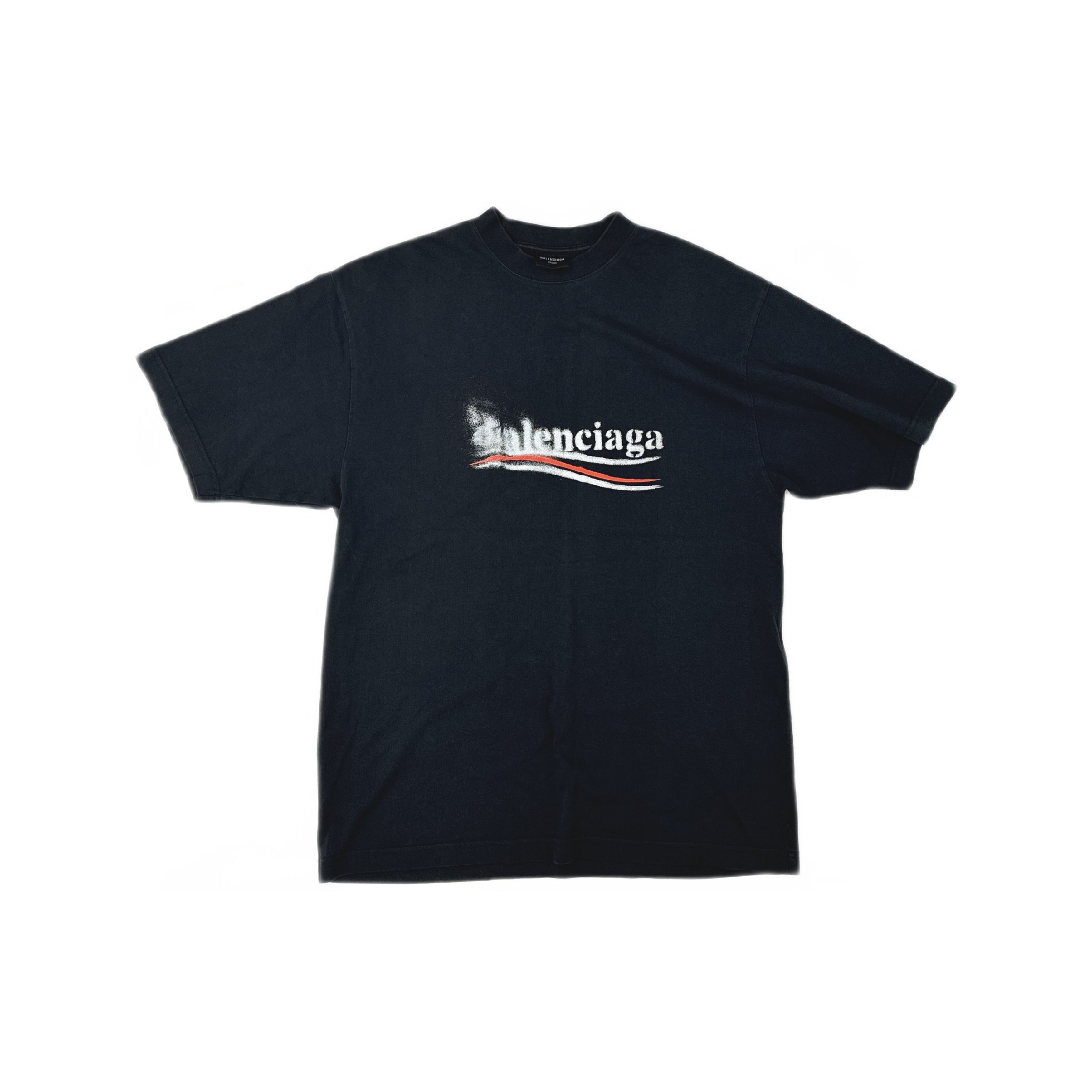 Balenciaga Balenciaga Spray Logo T-Shirt XS Size US XS / EU 42 / 0 - 1 Thumbnail