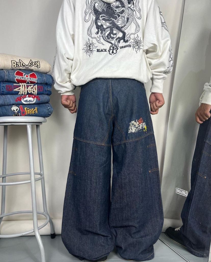 image of Ecko Unltd x Jnco Y2K Emba Jeans Hip Hop Baggy Pants in Denim, Men's (Size 31)