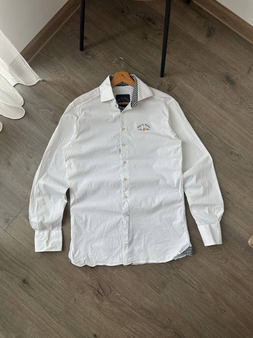 Polo Ralph Lauren Vintage Polo ST . Moritz White S Size Mens Shirt Size US S / EU 44-46 / 1 - 1 Thumbnail