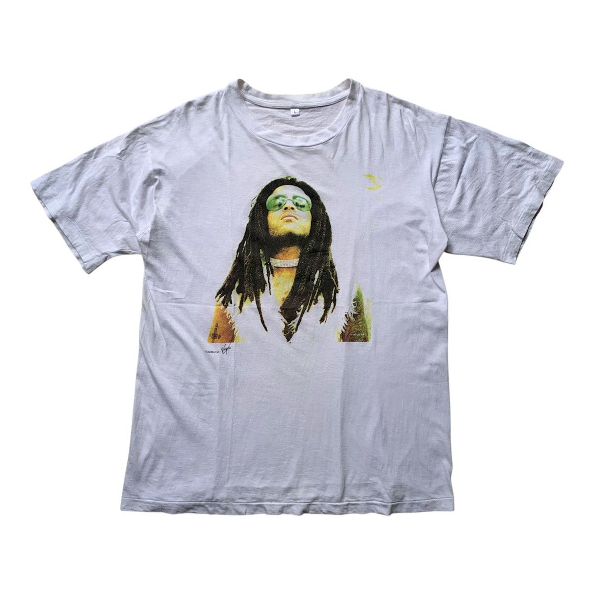 Band Tees Vtg 90's Lenny Kravitz "5" album promo Toshiba EMI Virgin Size US L / EU 52-54 / 3 - 1 Thumbnail