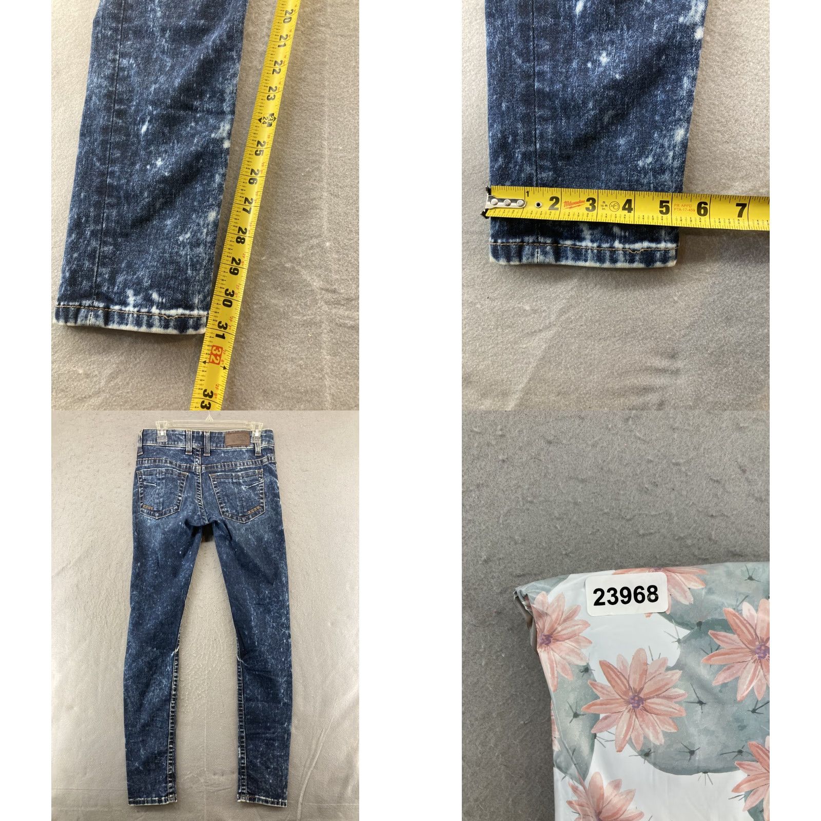 BKE BKE Denim Payton Jeans Womens 26 Skinny Denim Blue Acid Wash 5-Pocket Style Size 26" / US 2 / IT 38 - 8 Thumbnail