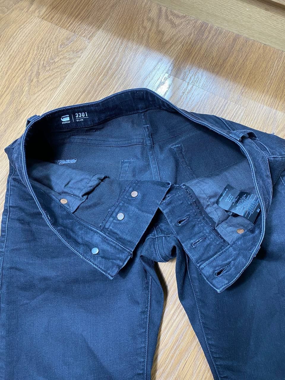 G-Star × Japanese Brand × Junya Watanabe G STAR RAW VINTAGE ELWOOD LOSE DOUBLE KNEE JEANS Size US 28 / EU 44 - 11 Thumbnail