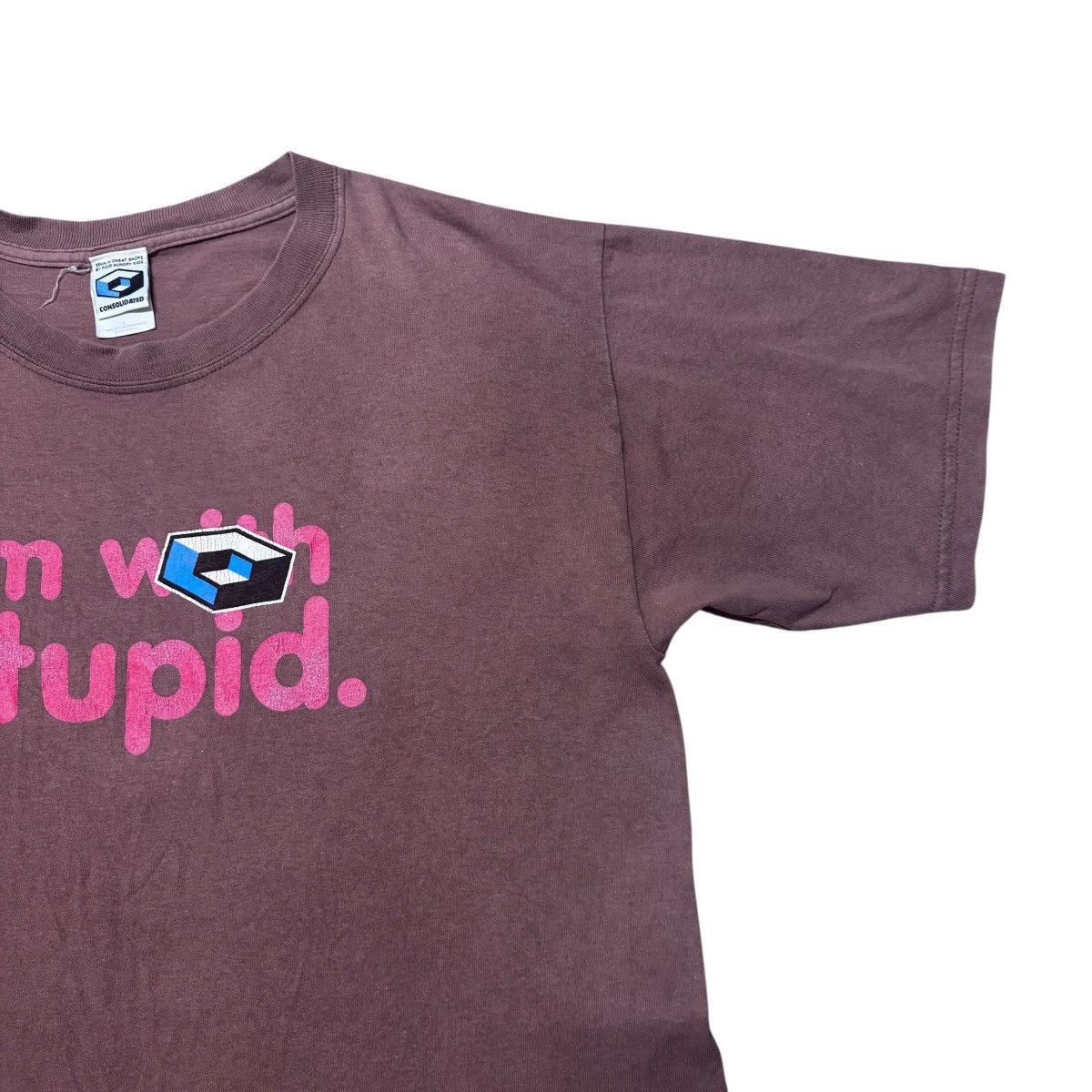 Hook-Ups Vintage Consolidated Skateboard Shirt 'im With Stupid' Size US L / EU 52-54 / 3 - 4 Thumbnail