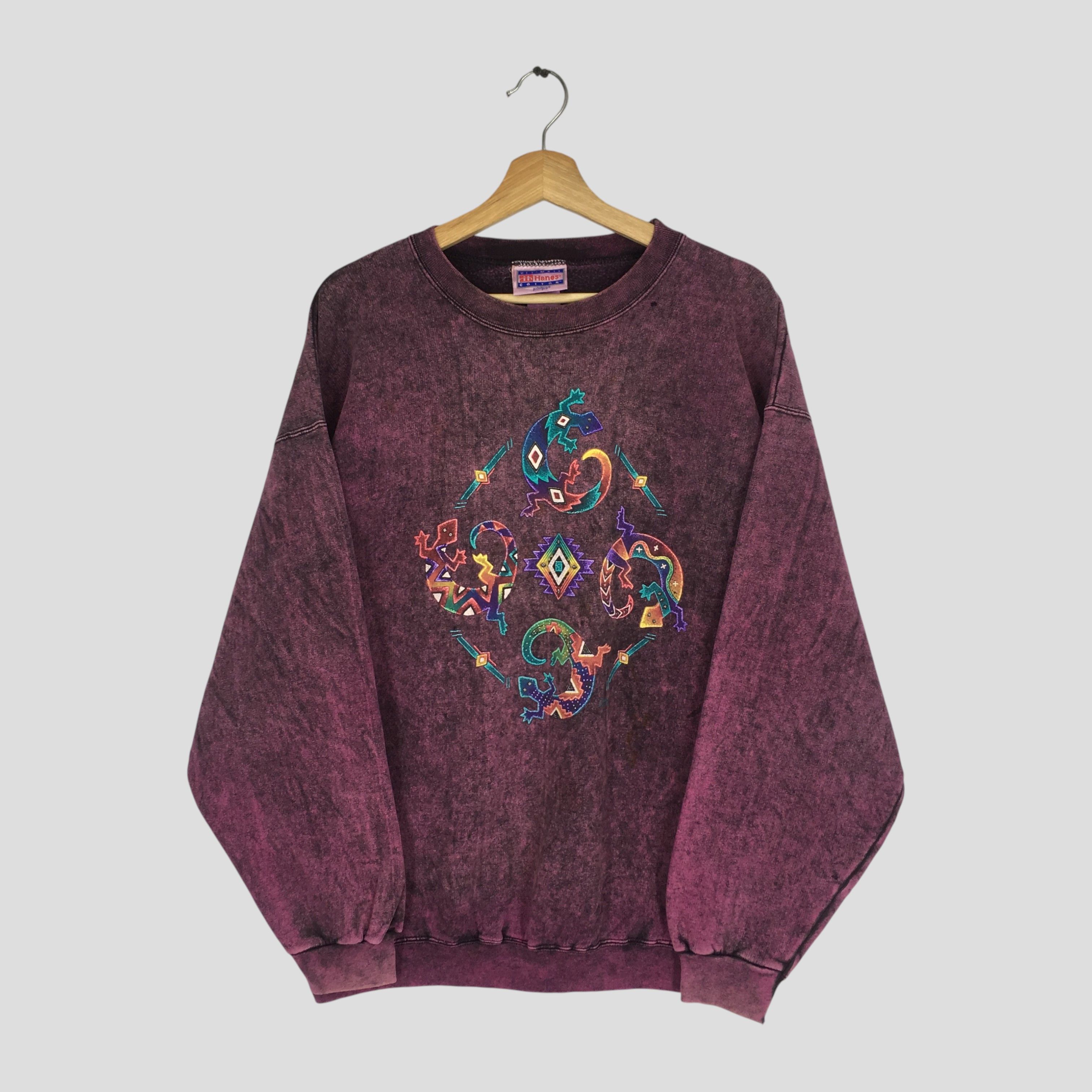 Vintage vintage tie die sweatshirt - 243 Size US L / EU 52-54 / 3 - 1 Thumbnail