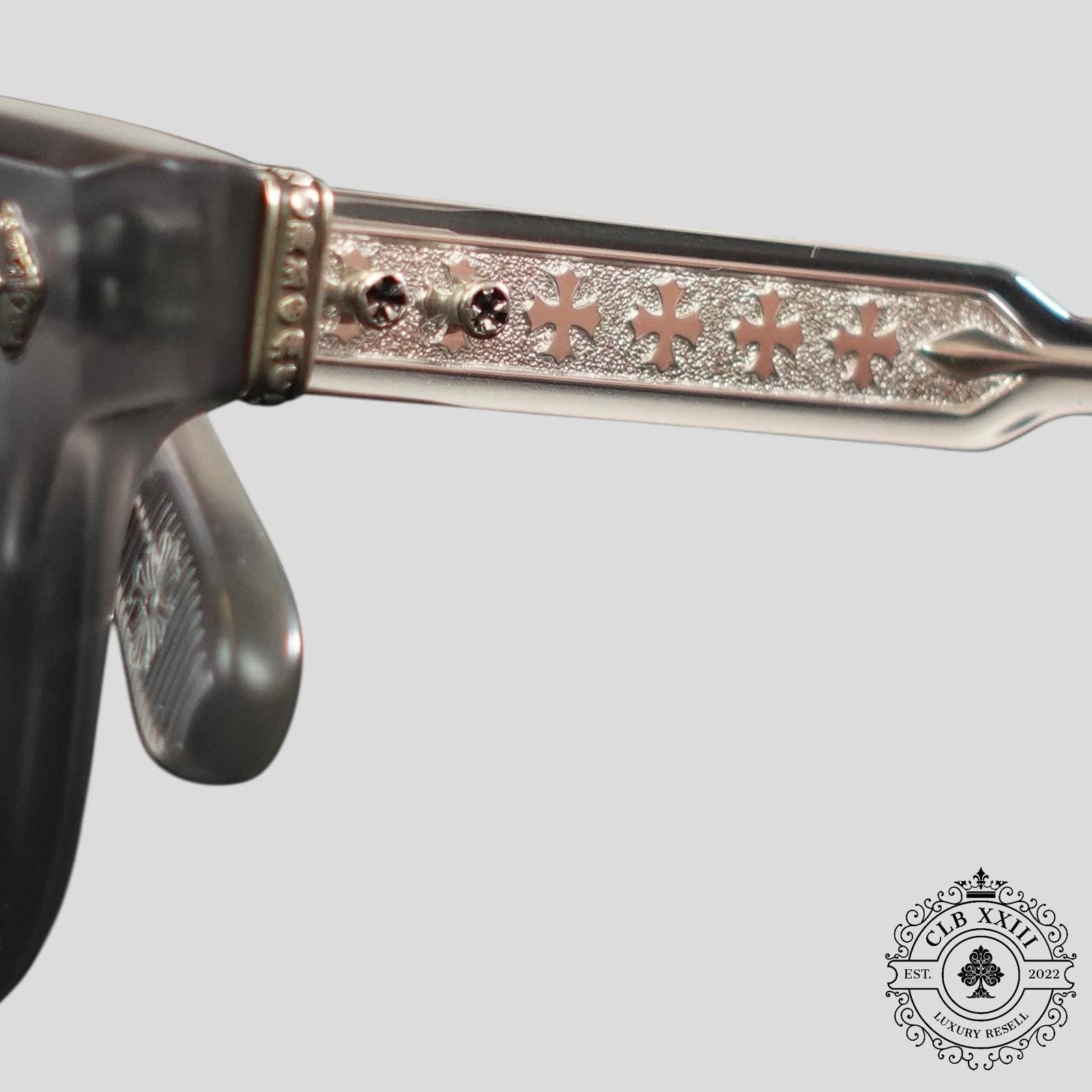 Chrome Hearts Chrome Hearts Ambidixtrous Glasses in Matte Grey Size ONE SIZE - 3 Thumbnail
