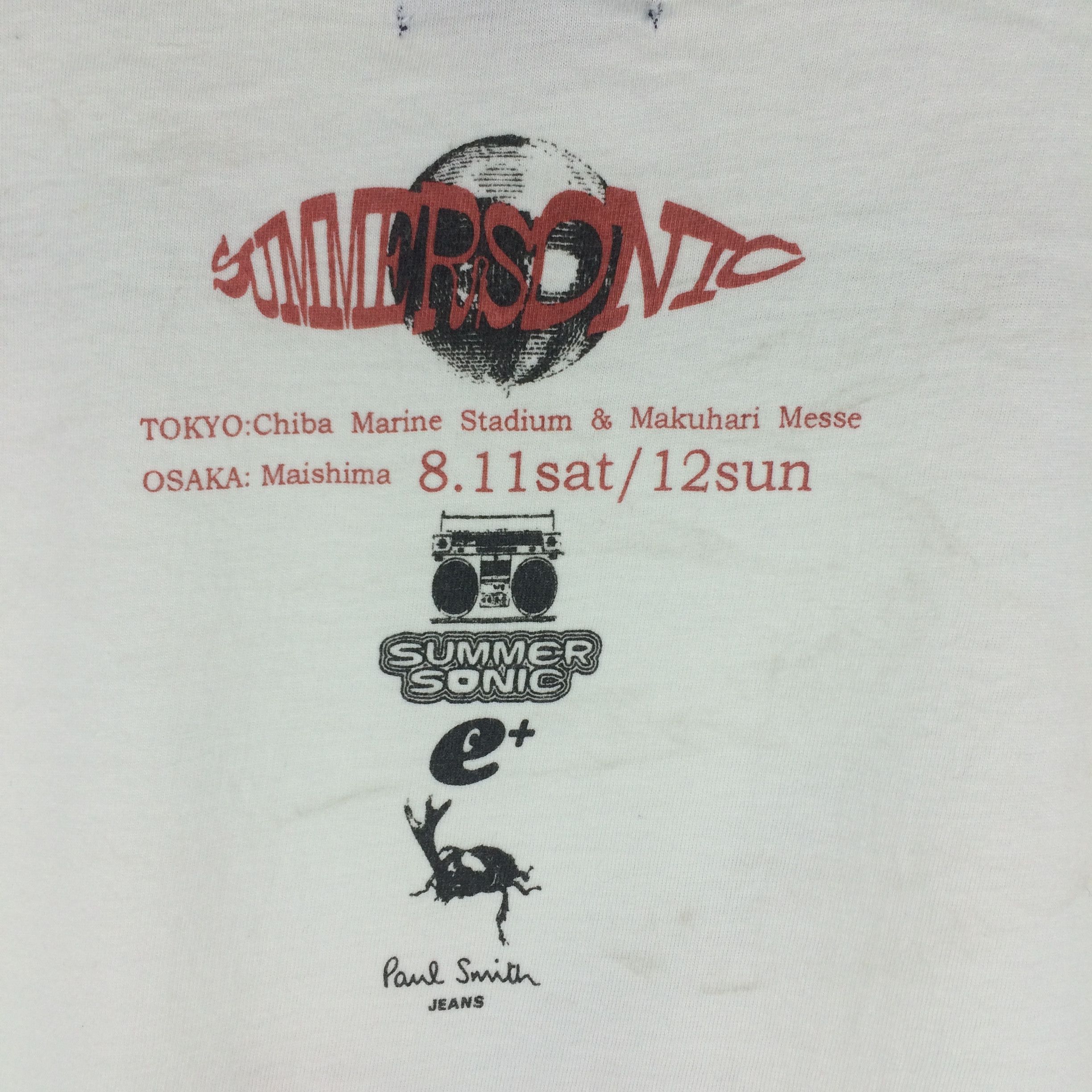 Band Tees × Paul Smith D19 PAUL SMITH JEANS X JAPAN SUMMER SONIC TEE TOUR PUNK ROCK Size US S / EU 44-46 / 1 - 4 Thumbnail