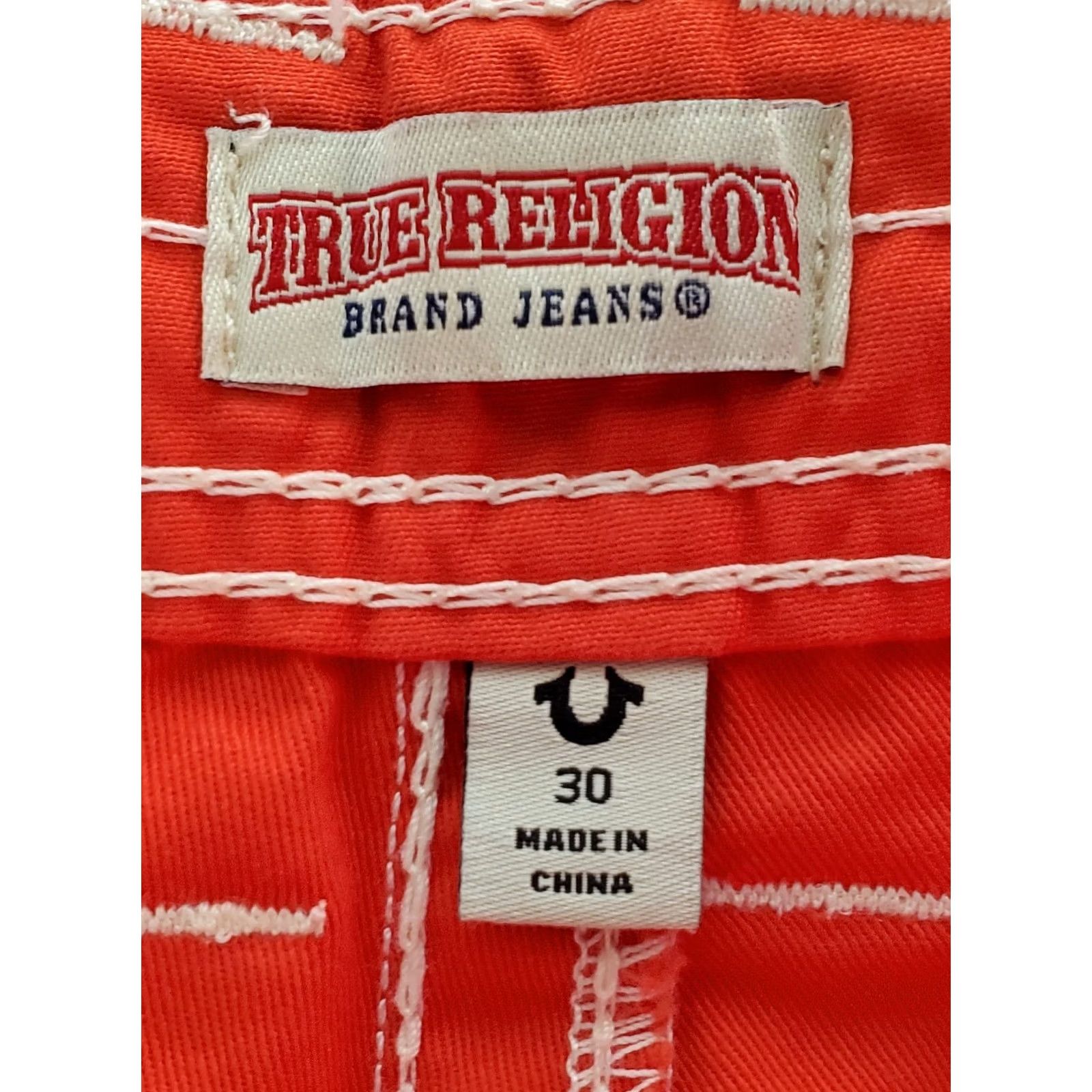 True Religion VINTAGE True Religion Military Cargo Big T Pants Fiery Red Cotton Women's Size 30 Size 30" / US 8 / IT 44 - 7 Thumbnail