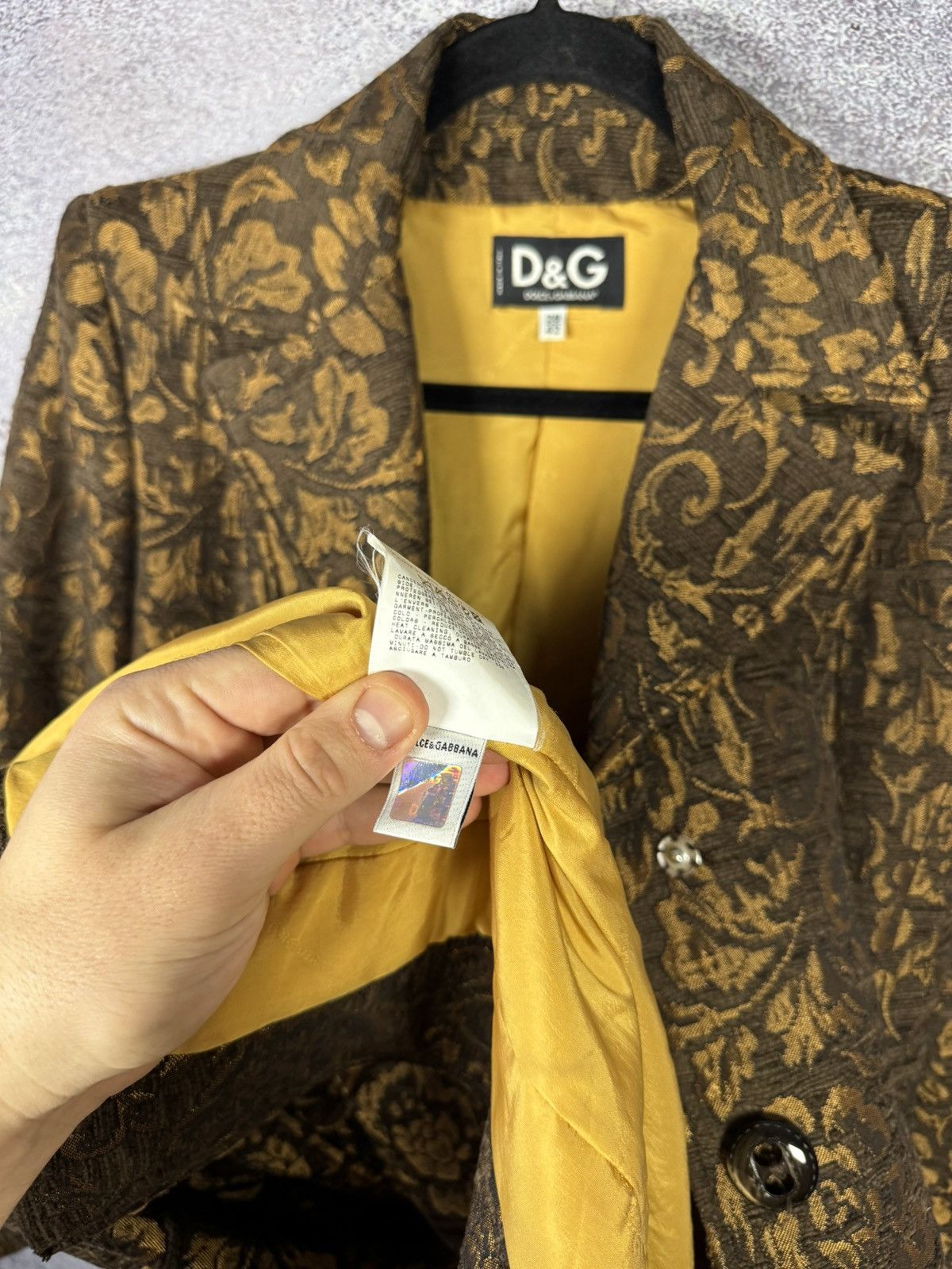 Dolce & Gabbana × Vintage Vintage Dolce Gabbana Retro Paisley Print Woman Coat 28/42sz Size M / US 6-8 / IT 42-44 - 16 Thumbnail