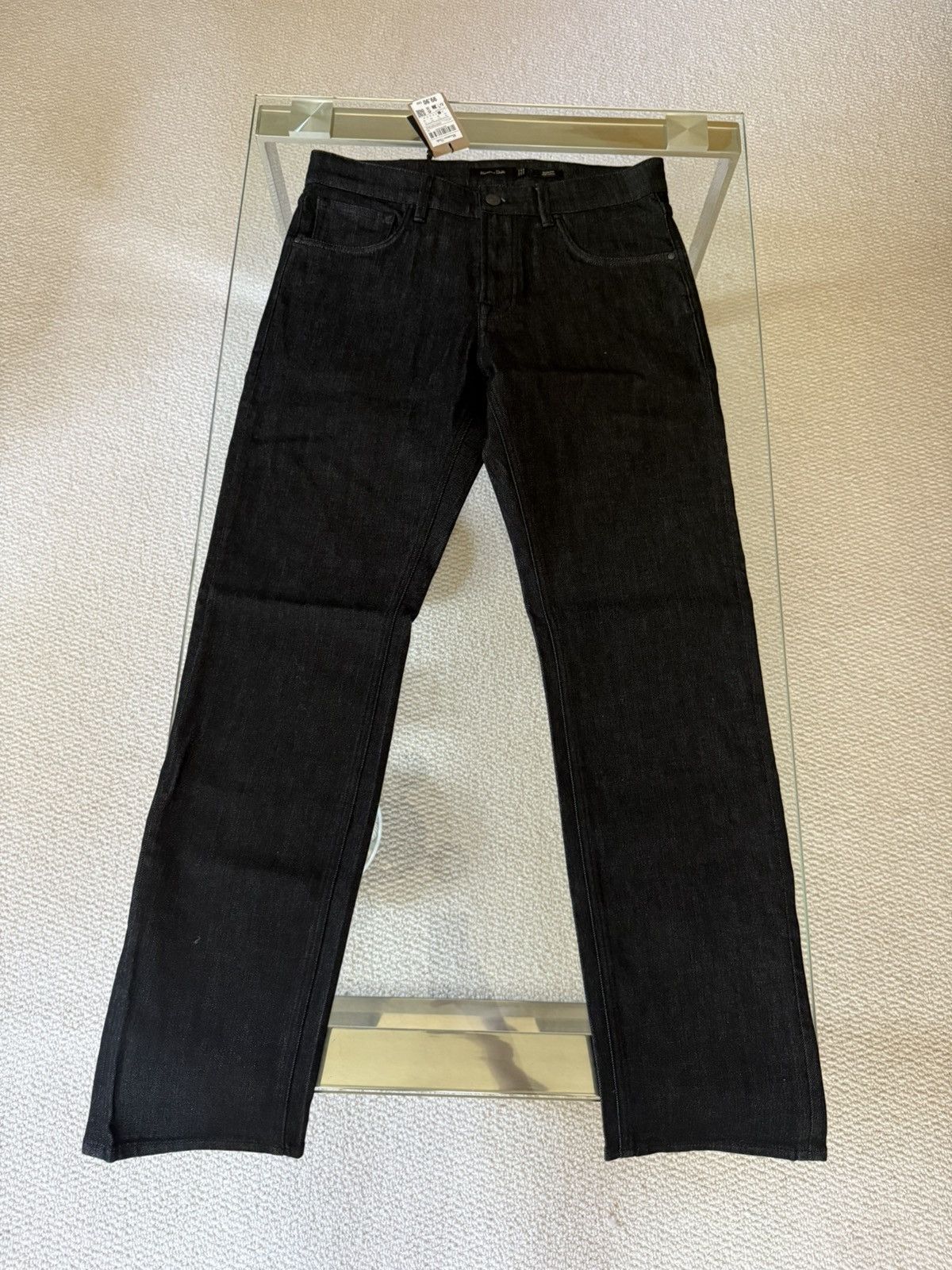 Massimo Dutti Massimo Dutti Slim Fit Black Denim Size US 30 / EU 46 - 1 Thumbnail