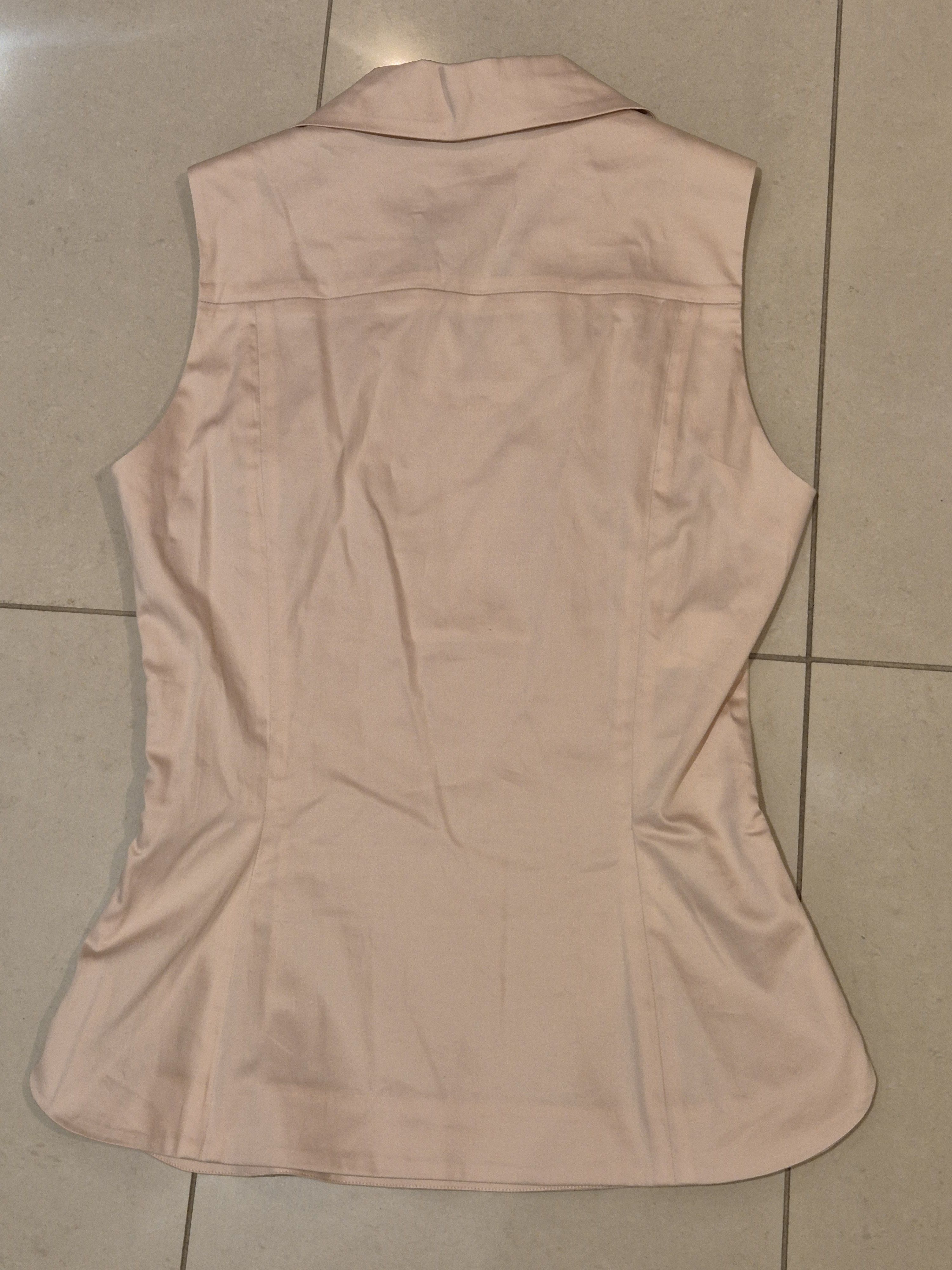 Rochas Rochas pale pink sleeveless shirt top Size S / US 4 / IT 40 - 3 Thumbnail