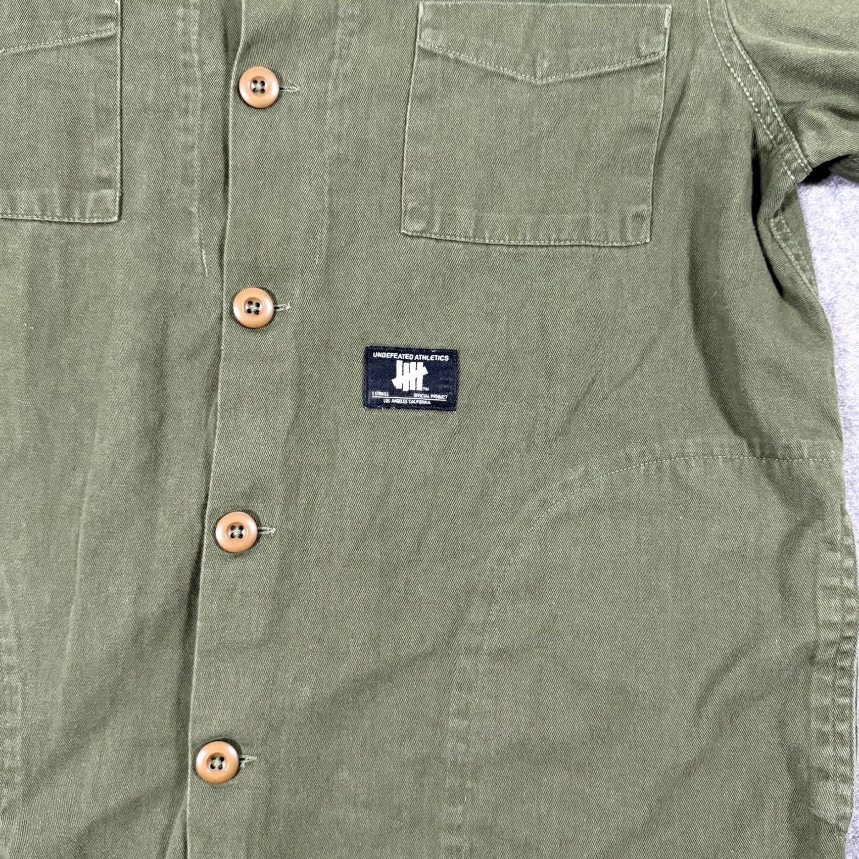 Undefeated Undefeated UNDFTD UNIT BDU Button Shirt Men's Sz Small Olive Green Size US S / EU 44-46 / 1 - 2 Thumbnail