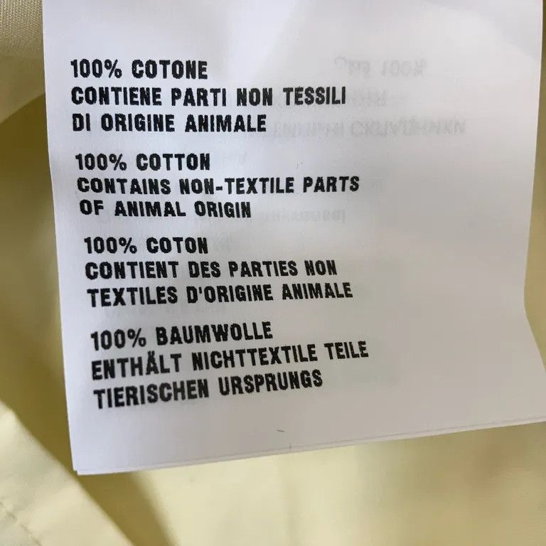 Prada × Raf Simons F/W22 Yellow Runway Show Invitation Button Up Shirt Size US M / EU 48-50 / 2 - 7 Thumbnail