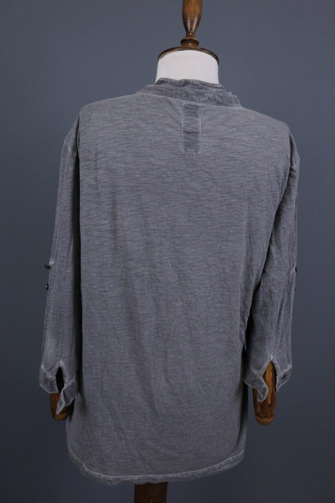 Thom Krom Thom Krom Gray Henley Lagenlook Tunic Blouse Shirt Size L Size L / US 10 / IT 46 - 12 Thumbnail