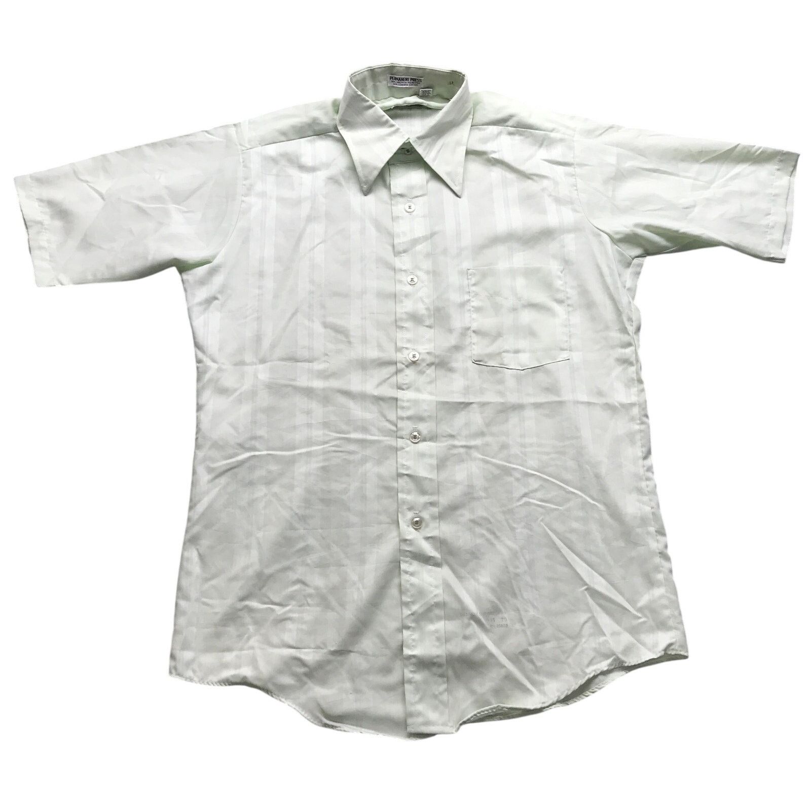 Other Vintage Permanent Press Button Up Shirt Mens Large L Green Size US L / EU 52-54 / 3 - 1 Thumbnail