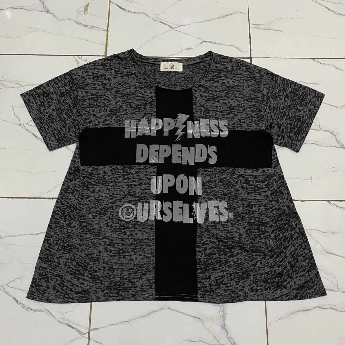 Japanese Brand 2000s World Wide Loved “Cross” Mesh Top Size S / US 4 / IT 40 - 3 Thumbnail