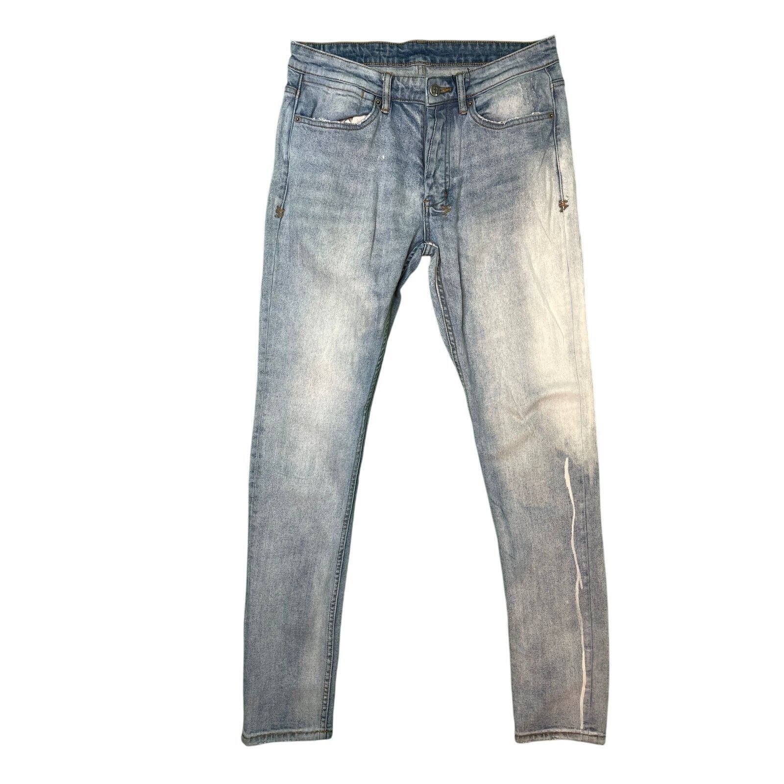 Ksubi Ksubi Bleach Wash Blue Jeans Size US 32 / EU 48 - 1 Thumbnail