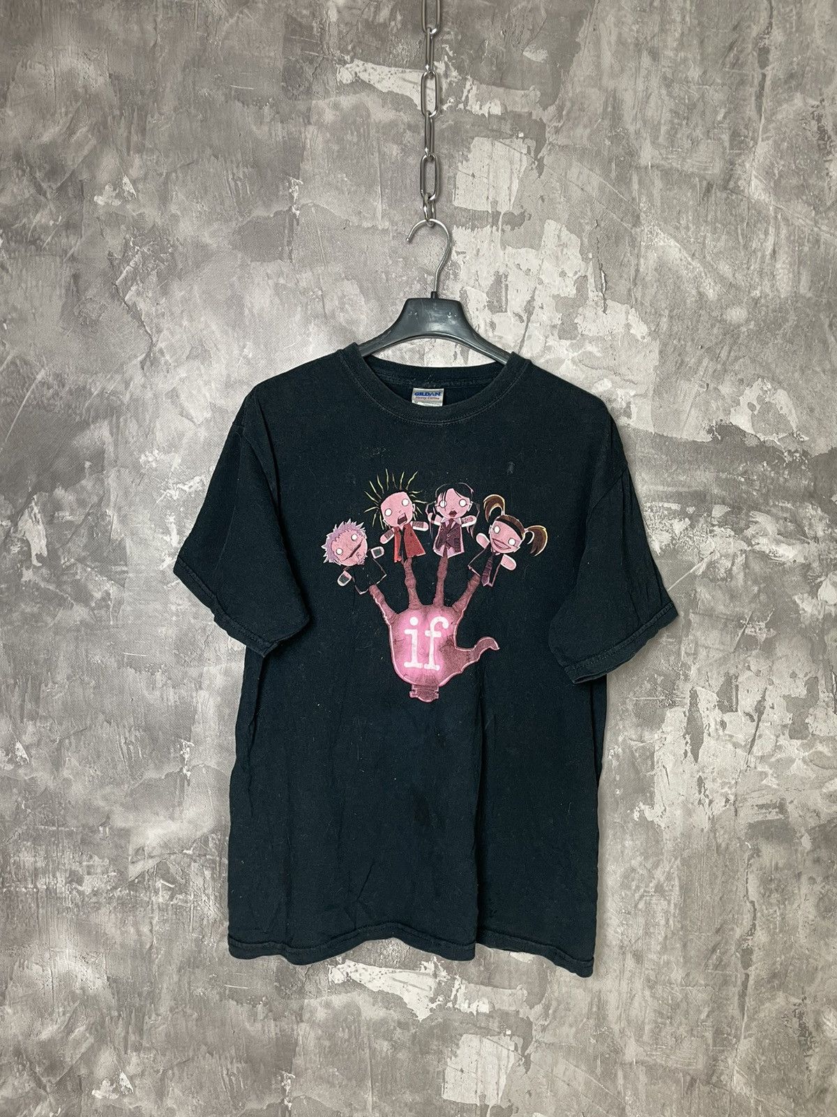 Band Tees × Vintage Vintage “IF” Anima Band T shirt Y2k Style Size US M / EU 48-50 / 2 - 1 Thumbnail
