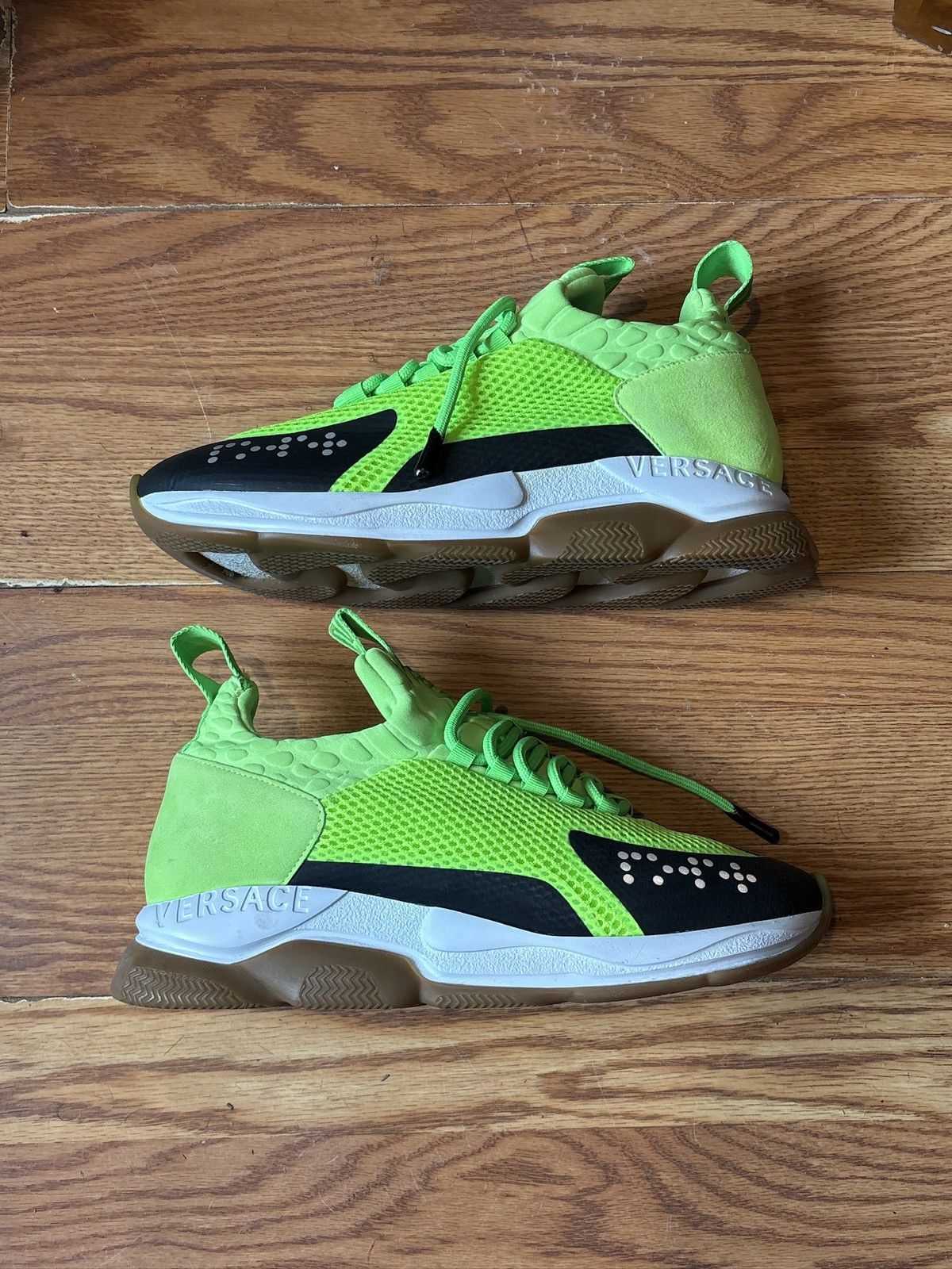 Versace Versace Cross Chainer “Fluo Green” Size US 11 / EU 44 - 2 Thumbnail
