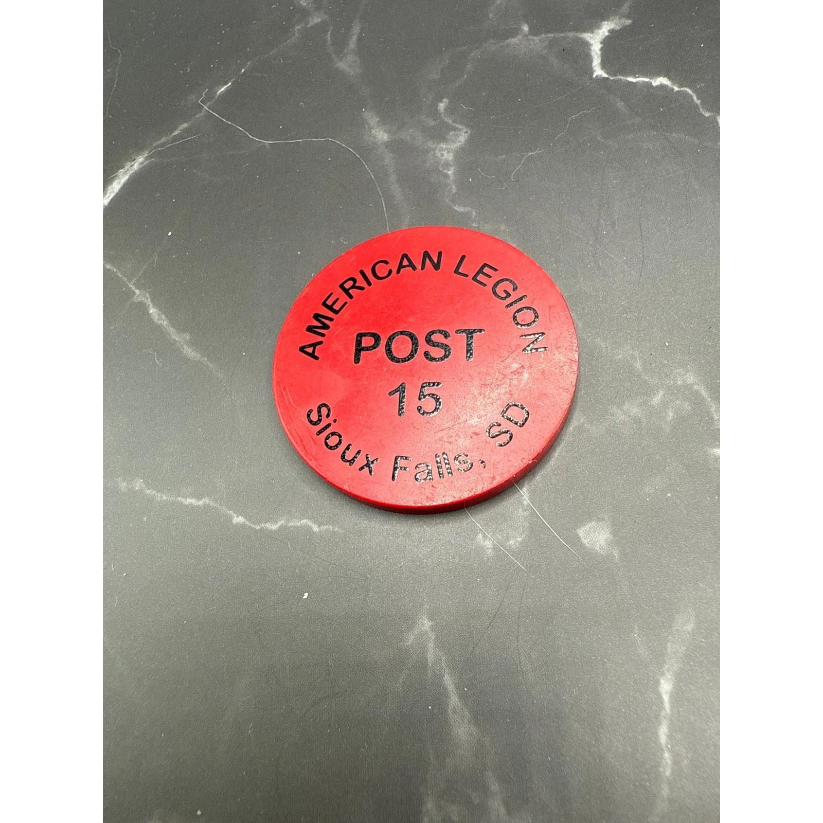 Unknown London American Legion POST 15 Sioux Falls DRINK Token Red Size ONE SIZE - 2 Thumbnail
