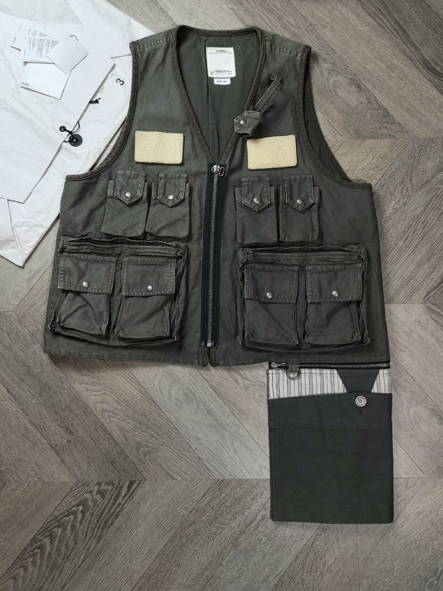 Visvim visvim pilar fisherman vest in green | Grailed