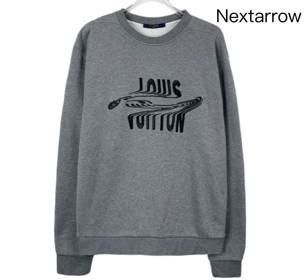 Louis Vuitton Louis Vuitton LV grey logo letter round neck pullover hoodie Size US M / EU 48-50 / 2 - 1 Thumbnail