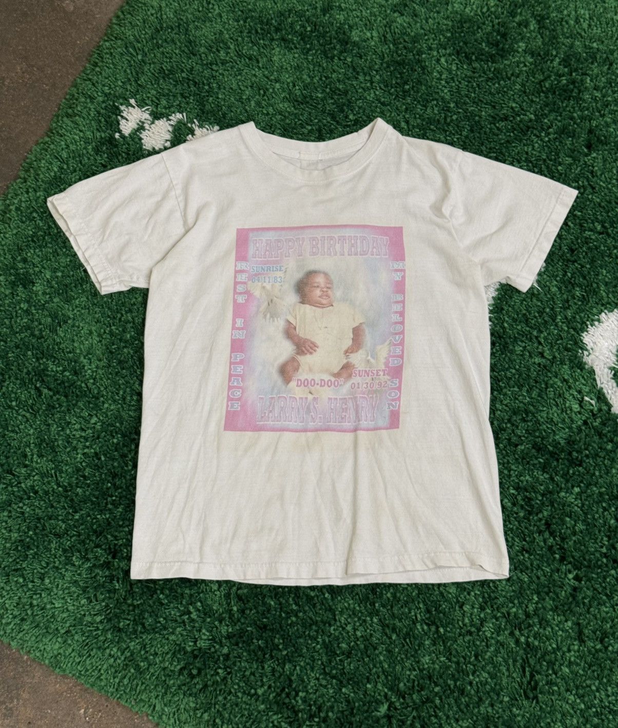 Vintage Vintage Baby Memorial Tee White Sz. Small Size US S / EU 44-46 / 1 - 2 Thumbnail