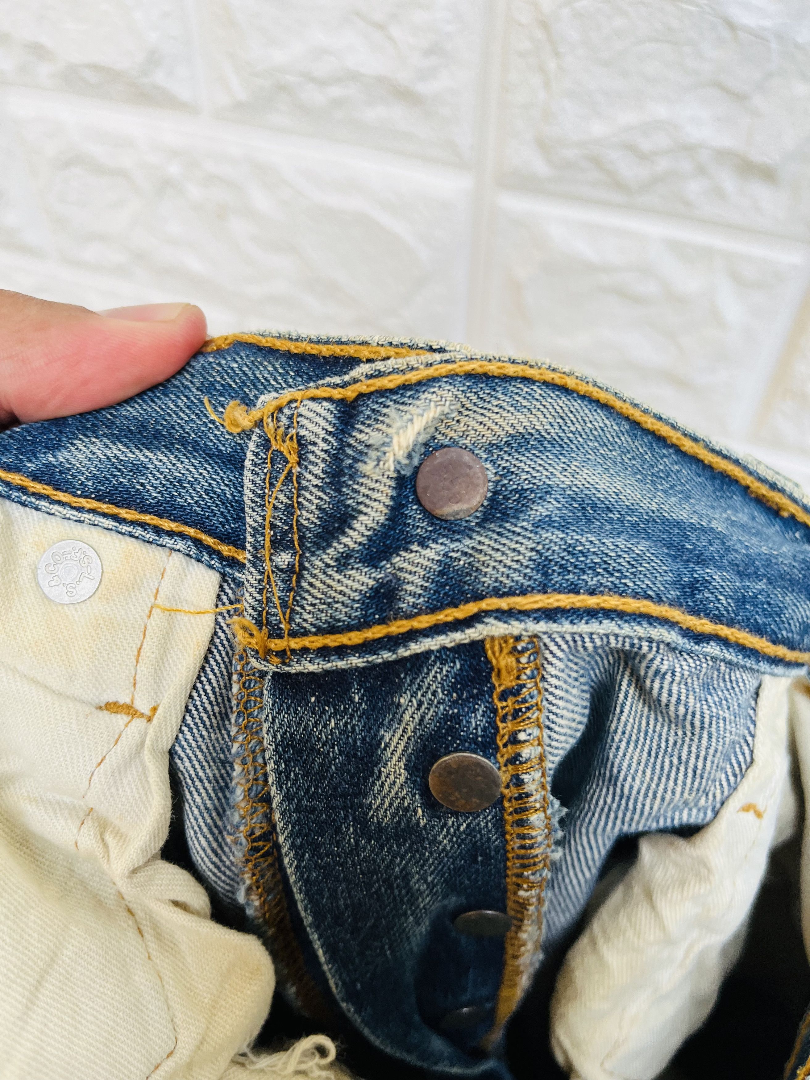 Levi's Vintage Clothing Vintage 80s Levis Big E Distressed Designer Fashion Style Size US 30 / EU 46 - 14 Thumbnail