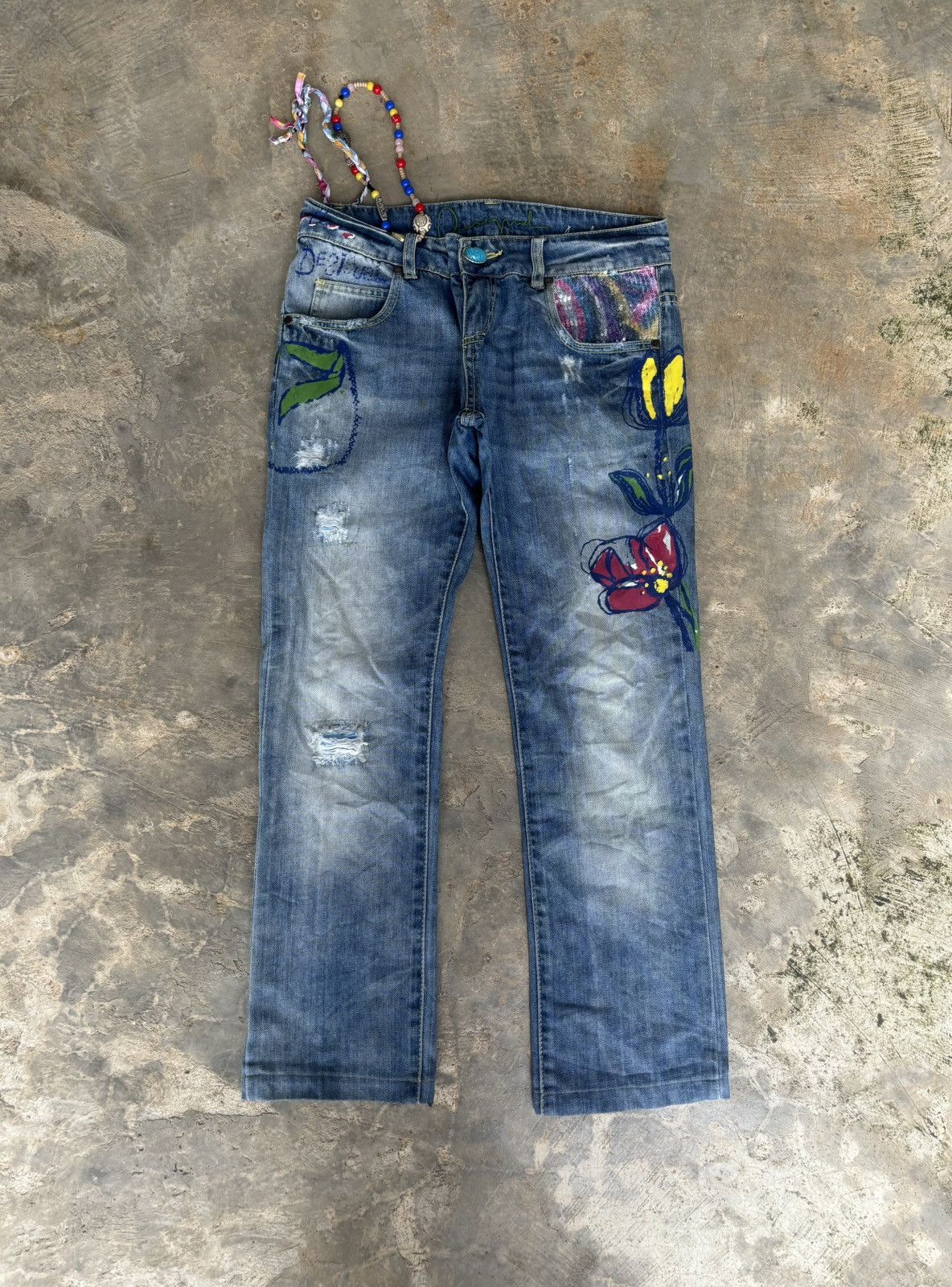 Hysteric Glamour Y2k Floral Hysteric Glamour style Denim Unisex Size US 28 / EU 44 - 1 Thumbnail