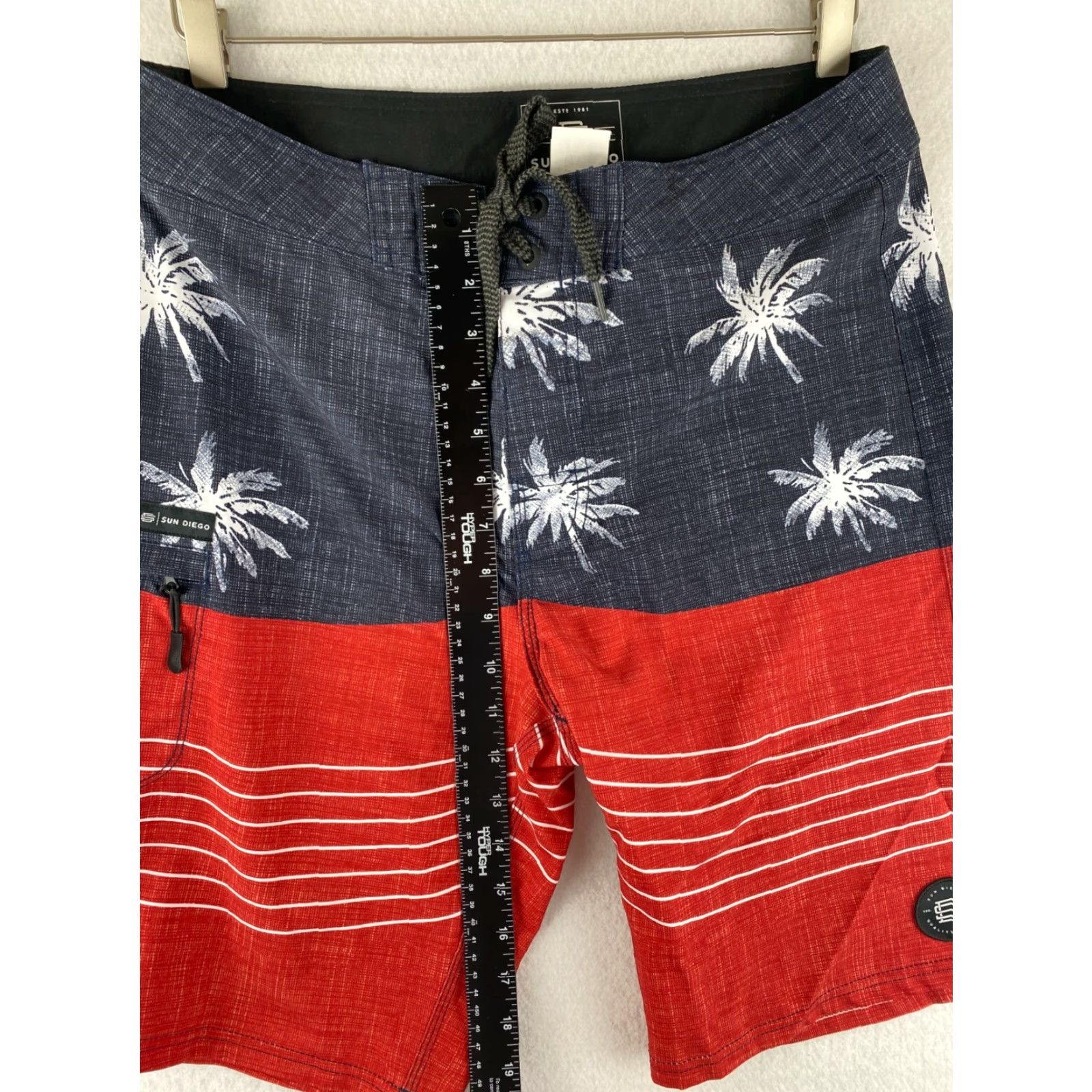 Vintage Sun Diego Board Shorts Mens 32 Surf Shorts Palm Trees Swim Trunks Beach Beachwear Board Shorts Sun Diego Mens 32 Blue Size US 32 / EU 48 - 4 Thumbnail