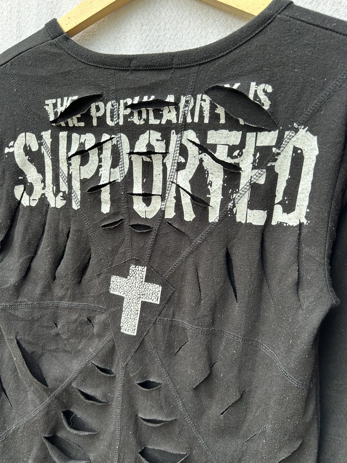 If Six Was Nine × Japanese Brand × Le Grande Bleu (L.G.B.) Distressed japanese style crosses longsleeve Size US S / EU 44-46 / 1 - 6 Thumbnail