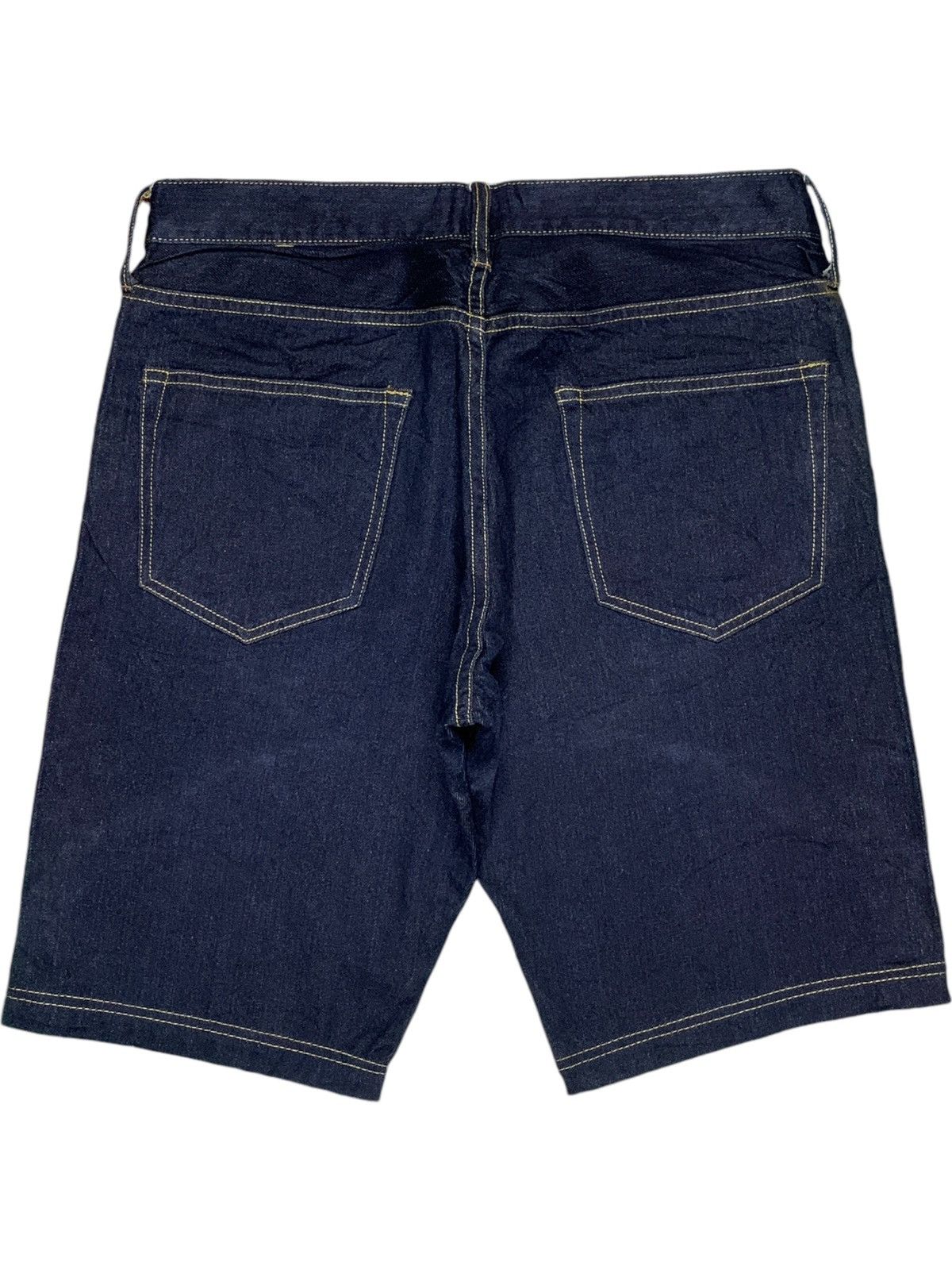JNCO × Japanese Brand Vintage Back Number Selvedge Raw Denim Loose Jean Shorts Size US 32 / EU 48 - 3 Thumbnail