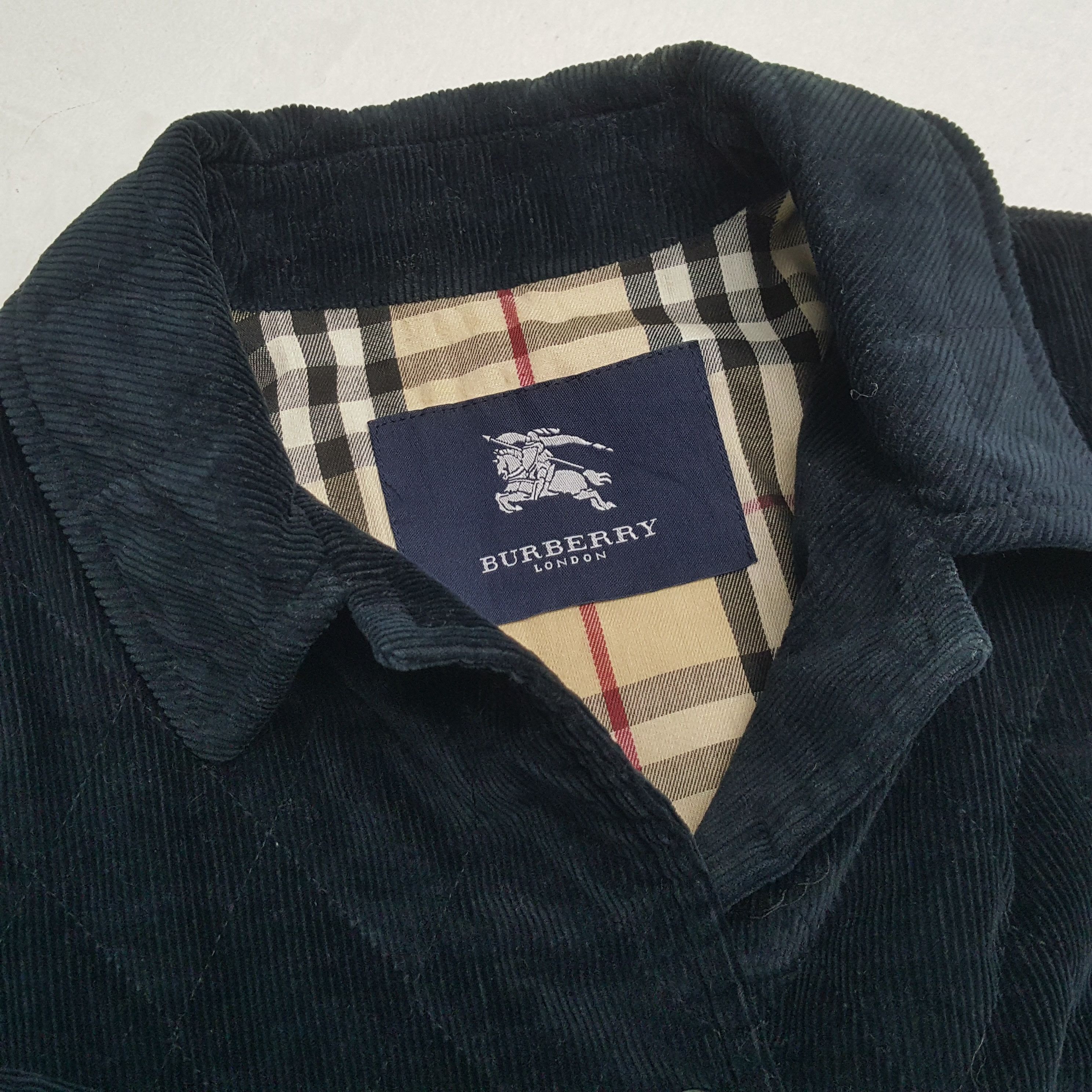 Burberry × Vintage Vintage BURBERRY LONDON Fashion Brand Velvet Jacket Size US S / EU 44-46 / 1 - 11 Thumbnail