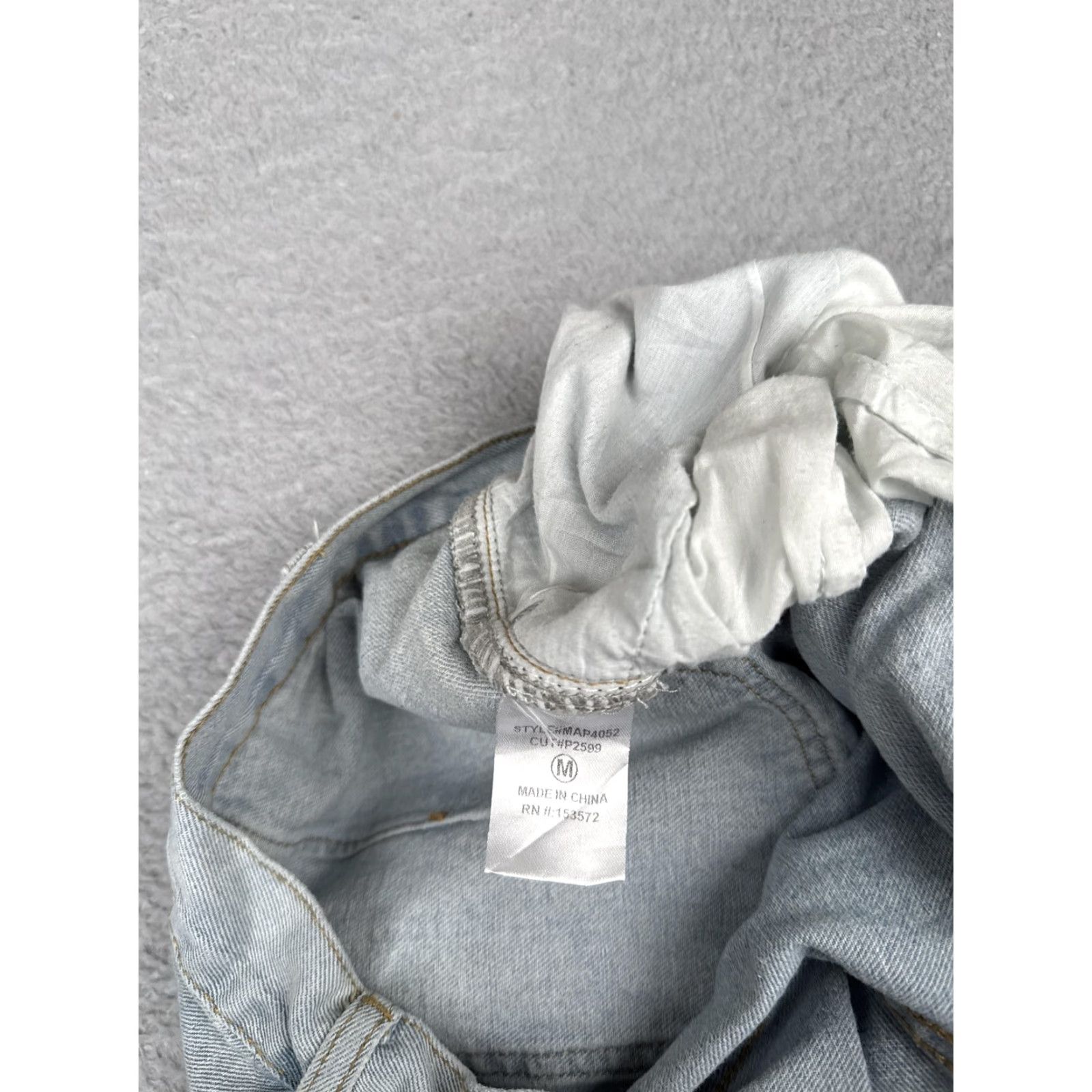 Vintage böhme Jeans Womens M Blue High Rise Wide Leg Relaxed Denim Light Wash 29x30 Jeans Womens M Blue Light Wash Wide-Leg Bohemian Vintage: No Size 32" / US 10 / IT 46 - 7 Thumbnail
