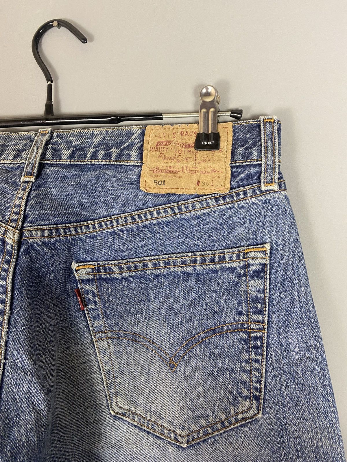 Levi's × Levi's Vintage Clothing × Vintage Vintage 90s Levi’s 501 jeans denim rare Size US 34 / EU 50 - 4 Thumbnail