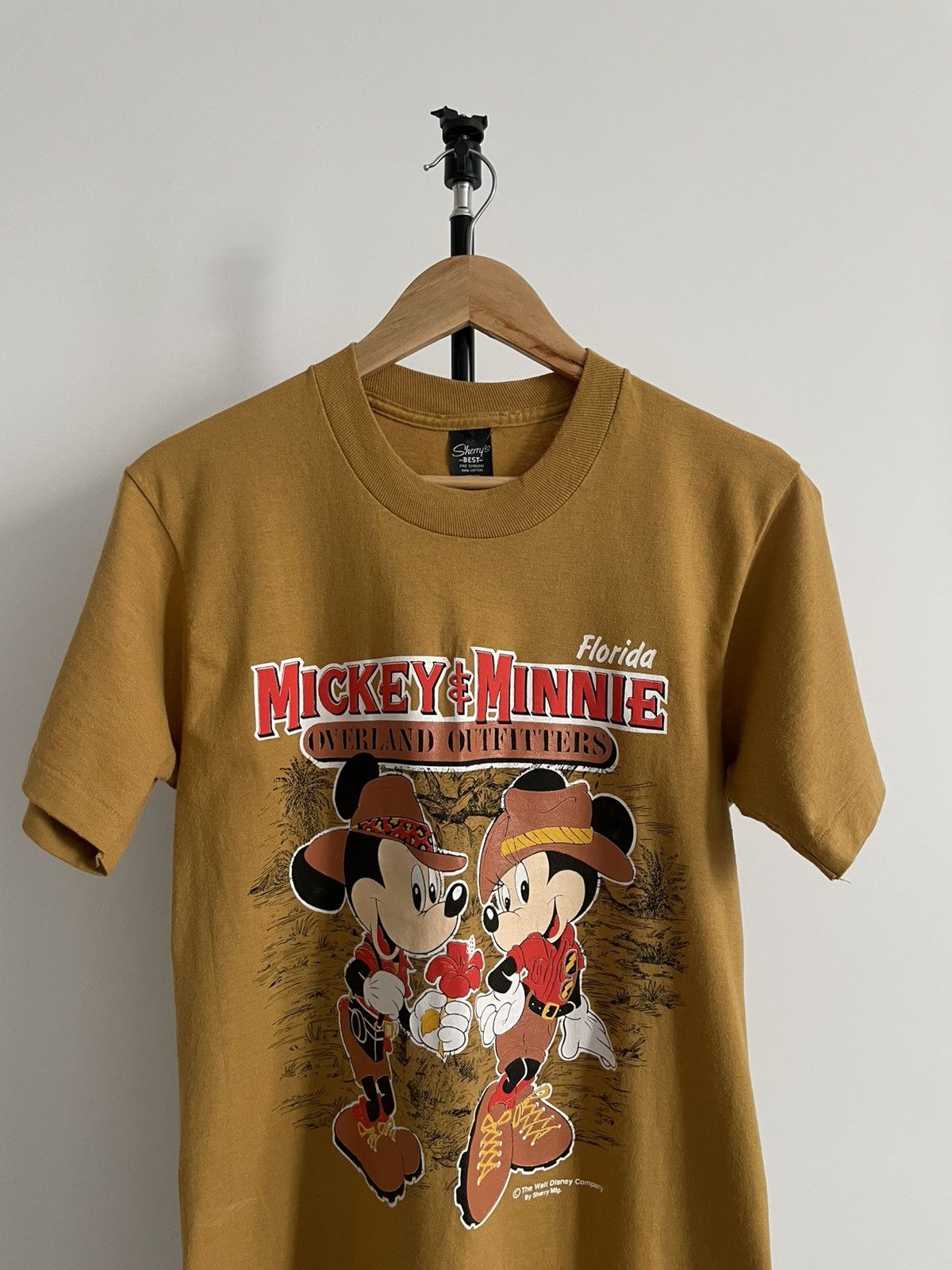 Disney Vintage 80’s Mickey & Minnie Florida Overland Outfitters Tee Size US M / EU 48-50 / 2 - 2 Thumbnail