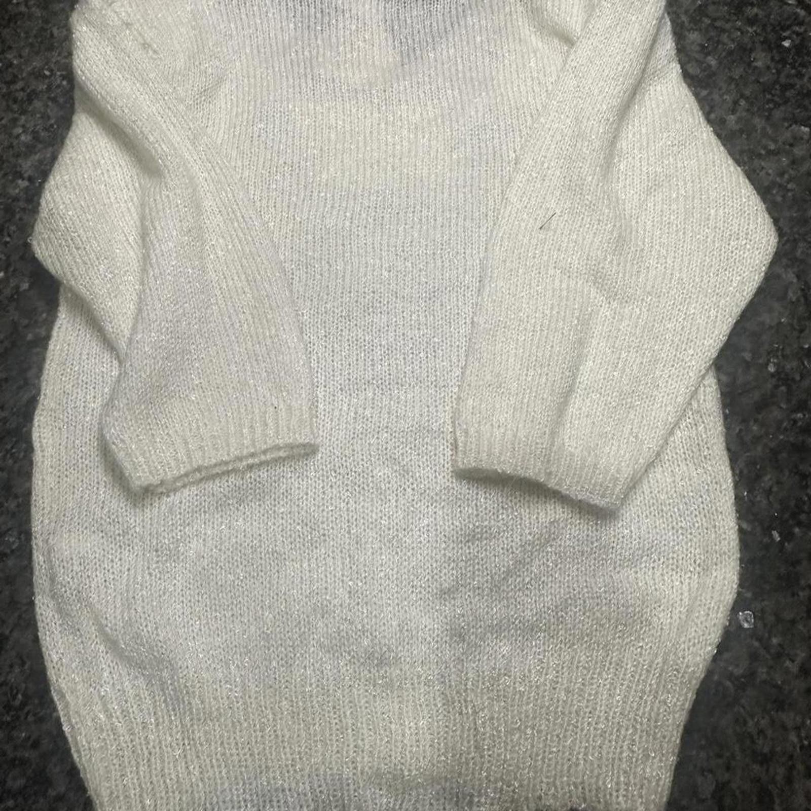 Other White Stag Women's White and Cream Jumper Size M / US 6-8 / IT 42-44 - 3 Thumbnail