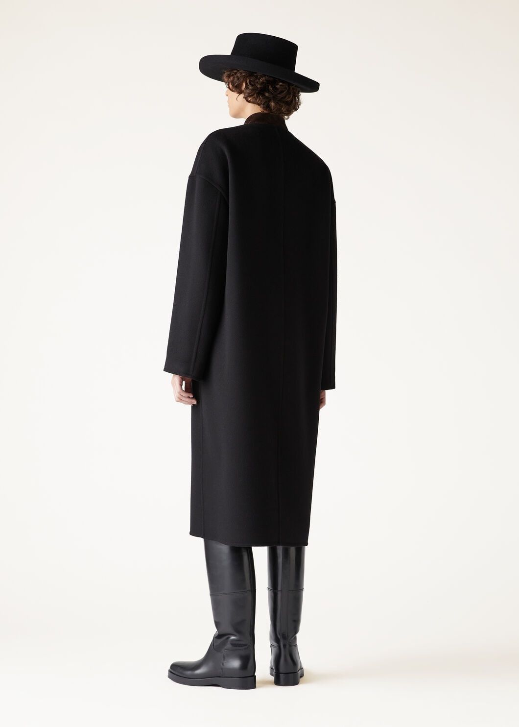 Loro Piana o1w1db10825 FAO5192 Brady Coat in Black Size M / US 6-8 / IT 42-44 - 5 Thumbnail