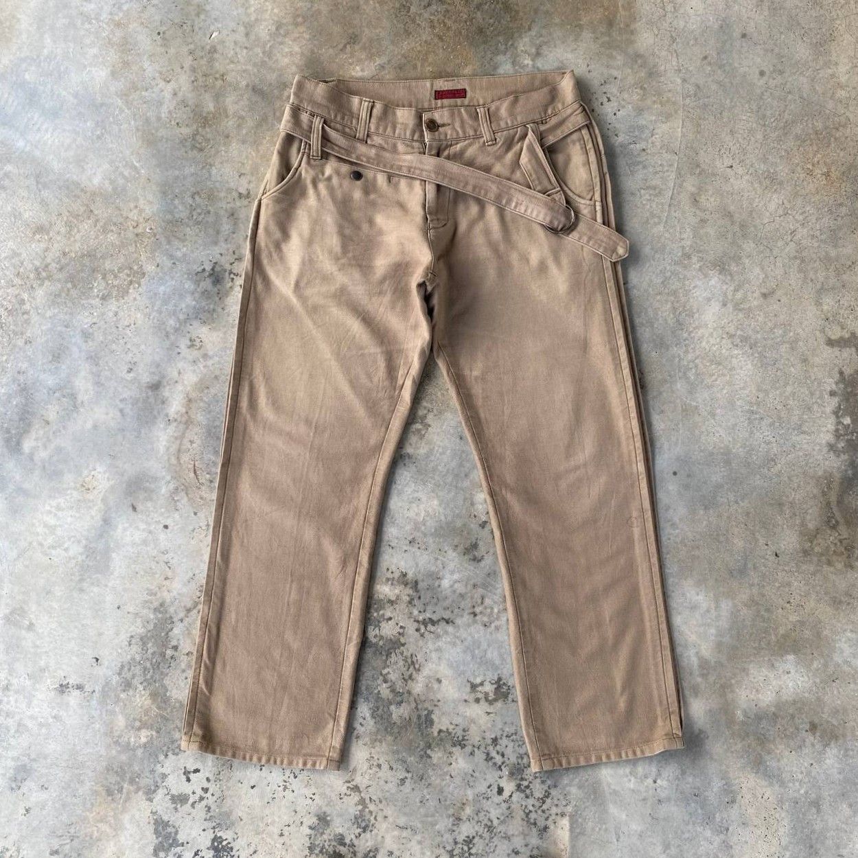 Johnbull VINTAGE JOHNBULL BELTED UTILITY CHINOS WORKWEAR MILITARY Size US 33 - 1 Thumbnail