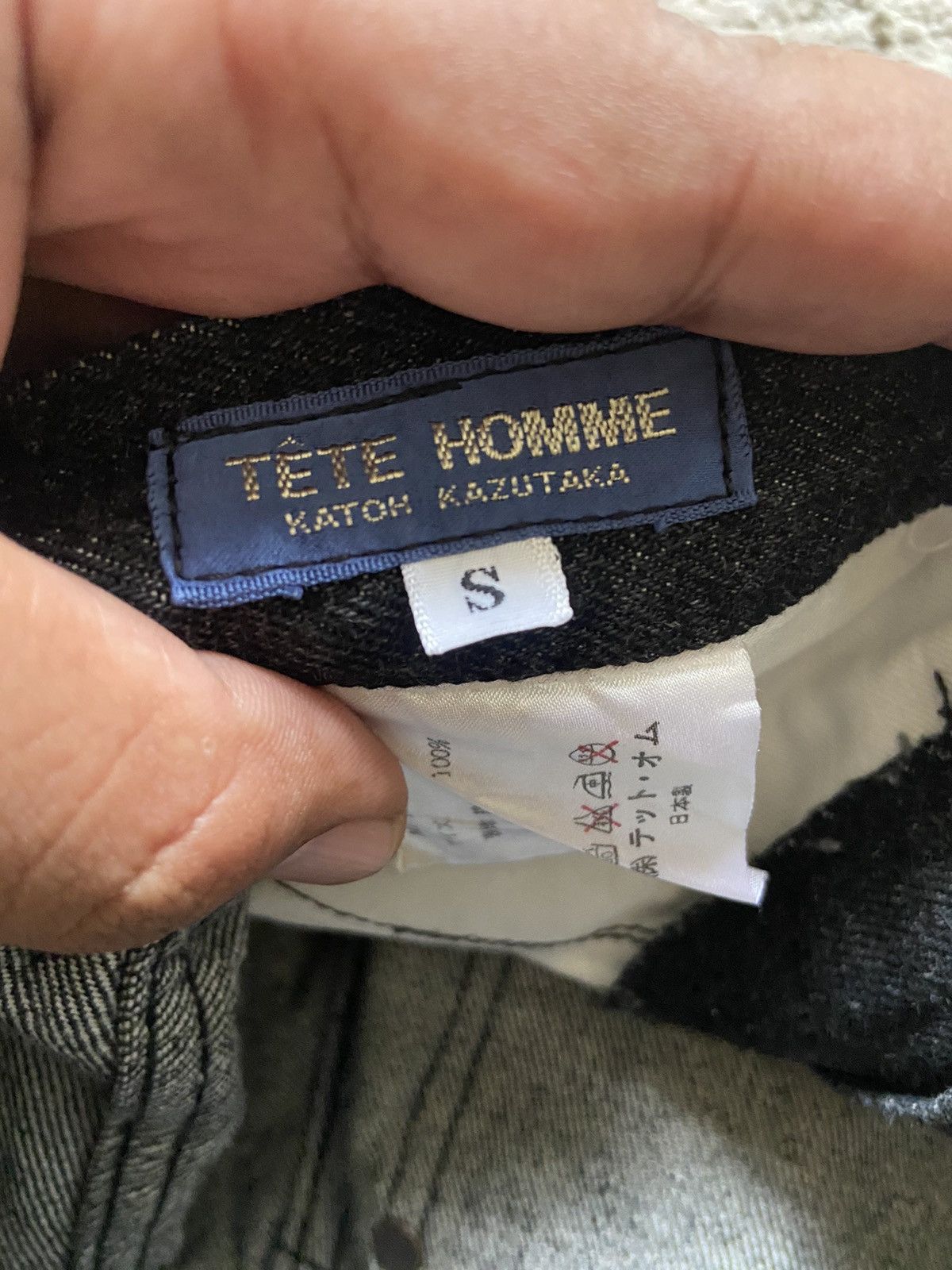 Issey Miyake × Tete Homme Vintage Tete Homme By Katoh Kazutaka 70’s Fringe Denim Pants Size US 28 / EU 44 - 8 Thumbnail