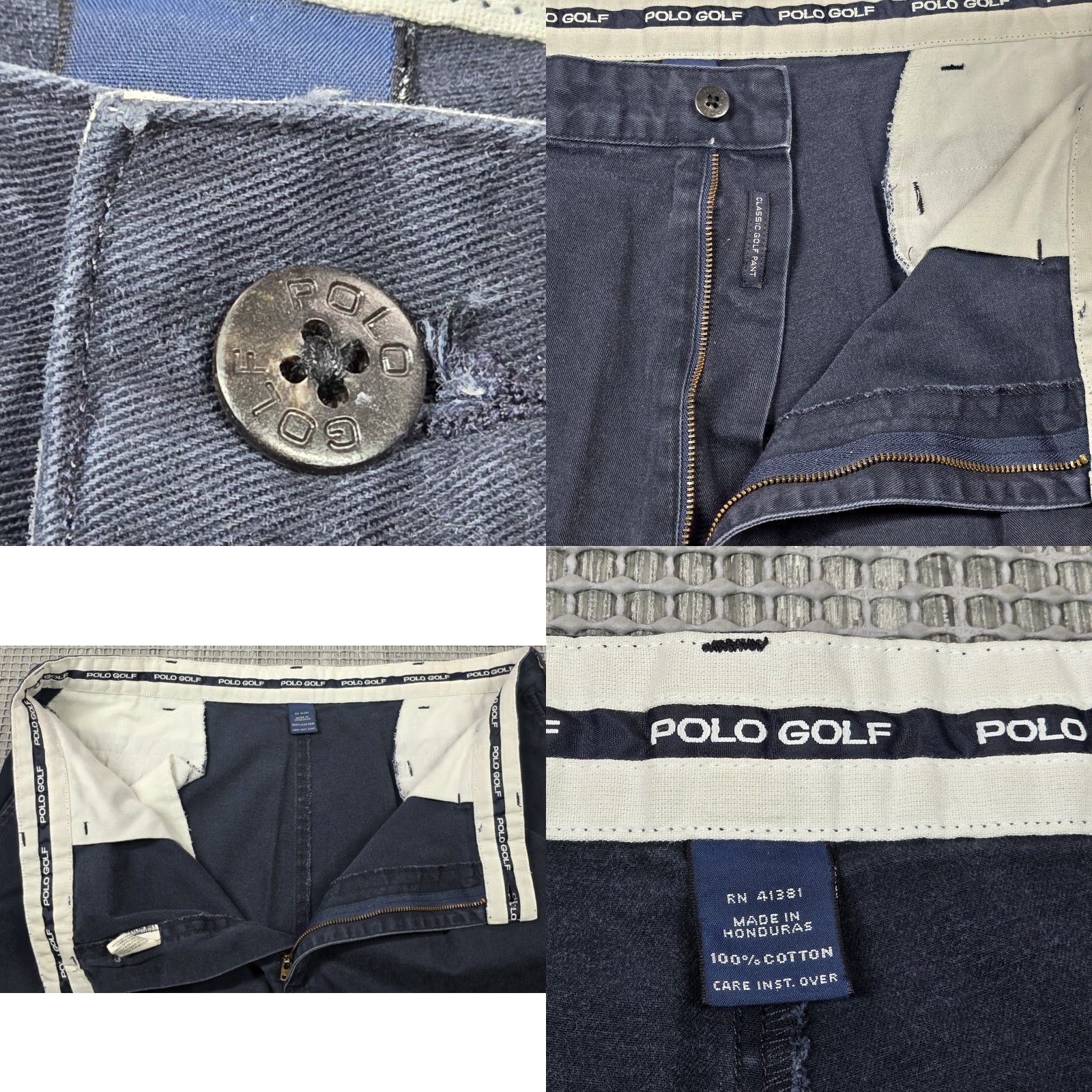 Polo Ralph Lauren VINTAGE Polo Ralph Lauren Pants Mens 38x32 Classic Navy Pleated Twill 90s Golf City Boy Preppy High Rise Size US M / EU 48-50 / 2 - 8 Thumbnail